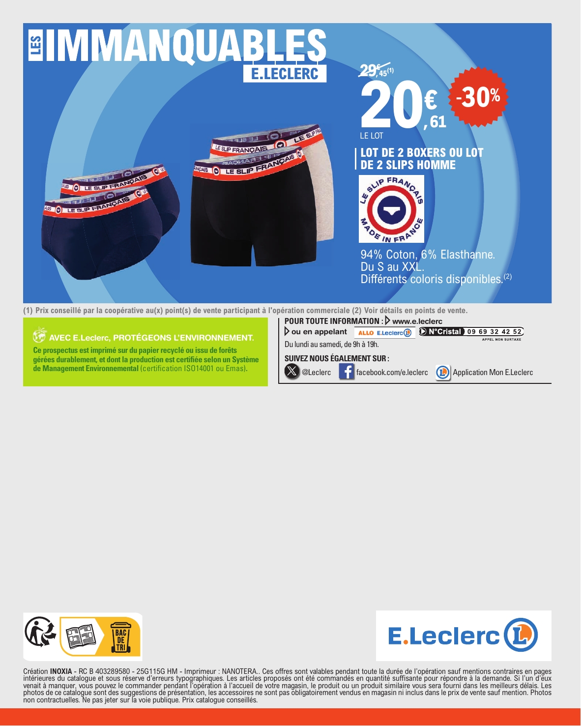 e-leclerc - Catalogue E.Leclerc - Depenser moins valable du 15/07 au 26/07 - page: 48 e-leclerc - Catalogue E.Leclerc - Depenser moins valable du 15/07 au 26/07 - page: 48