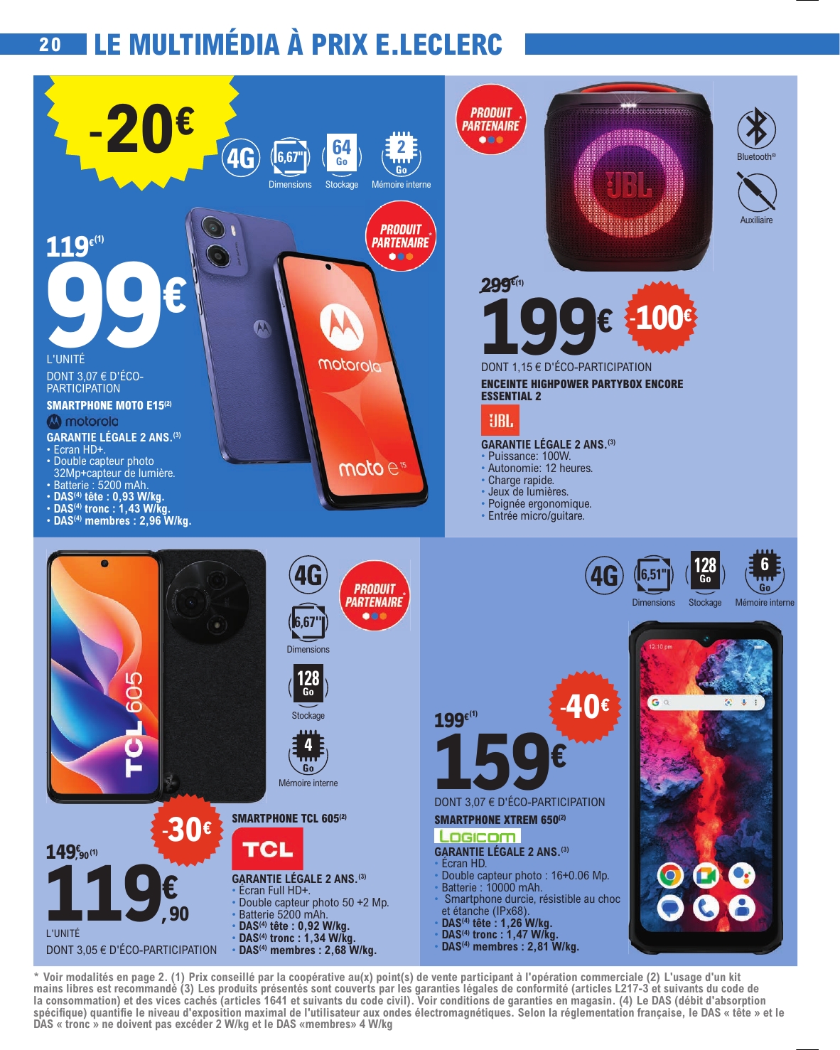 e-leclerc - Catalogue E.Leclerc - Depenser moins valable du 15/07 au 26/07 - page: 20 e-leclerc - Catalogue E.Leclerc - Depenser moins valable du 15/07 au 26/07 - page: 20