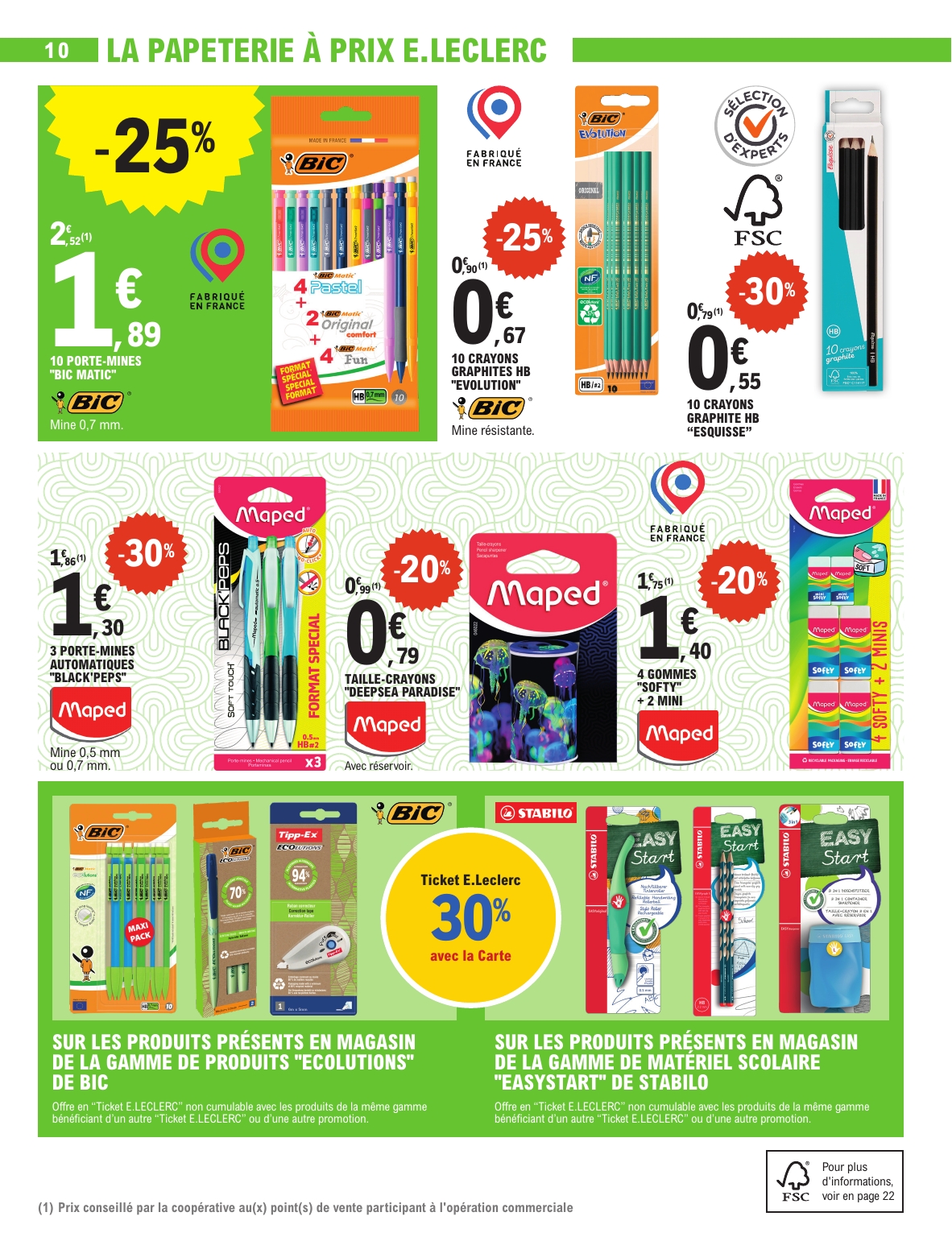 e-leclerc - Catalogue E.Leclerc - Rentrée des Classes valable du 29/07 au 06/09 - page: 10 e-leclerc - Catalogue E.Leclerc - Rentrée des Classes valable du 29/07 au 06/09 - page: 10