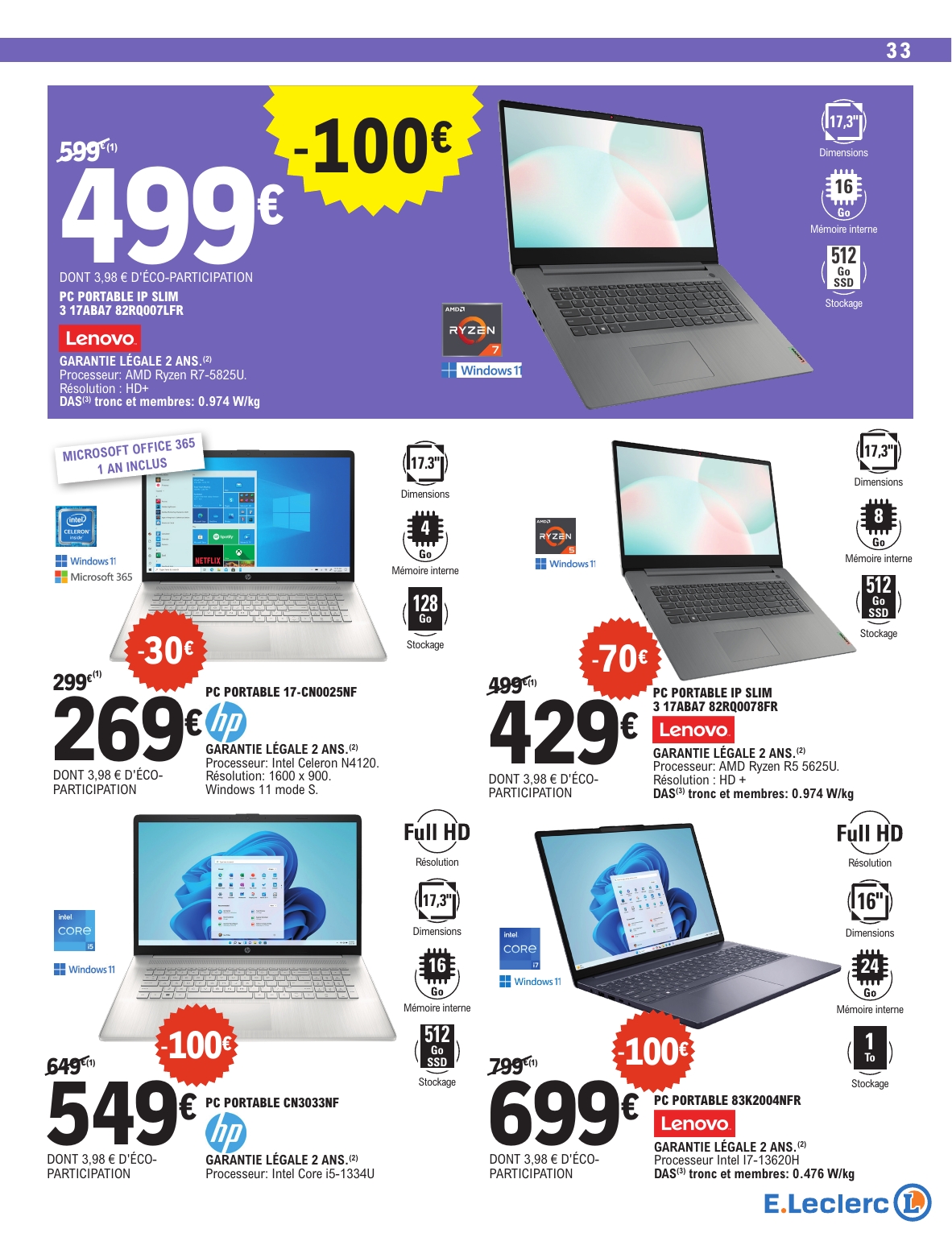 e-leclerc - Catalogue E.Leclerc - Rentrée des Classes valable du 29/07 au 06/09 - page: 33 e-leclerc - Catalogue E.Leclerc - Rentrée des Classes valable du 29/07 au 06/09 - page: 33