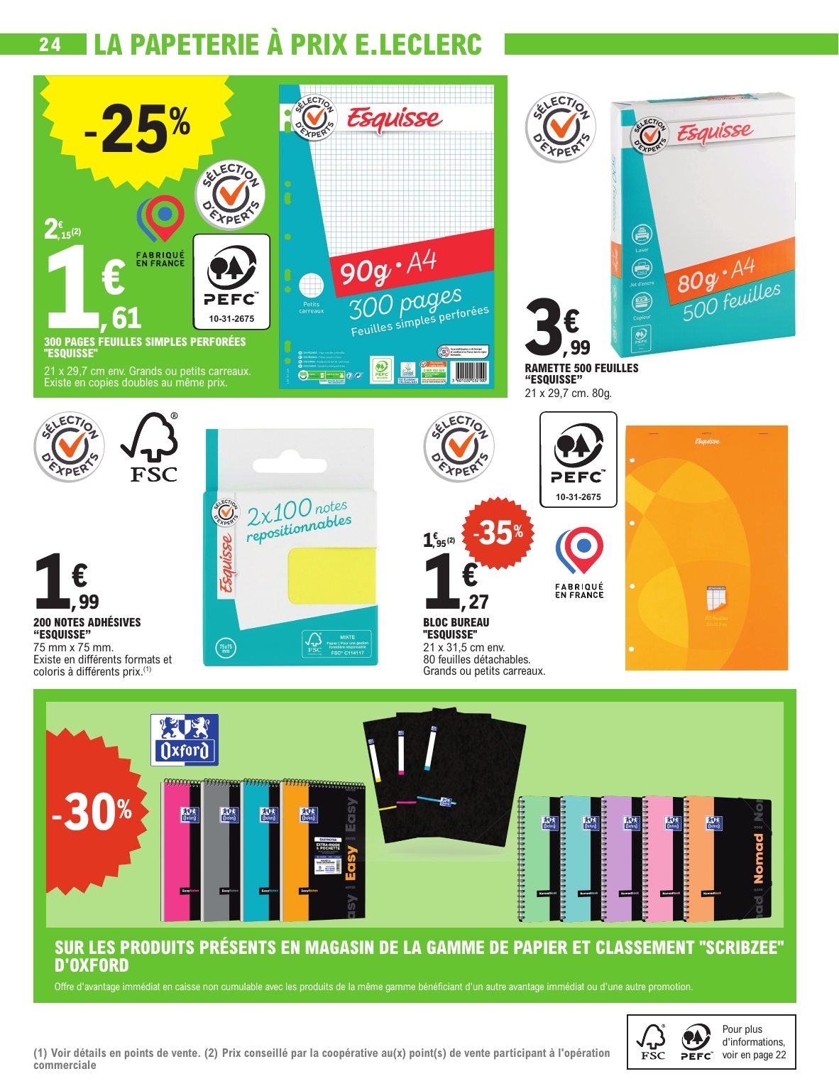 e-leclerc - Catalogue E.Leclerc - Rentrée des Classes valable du 29/07 au 06/09 - page: 24 e-leclerc - Catalogue E.Leclerc - Rentrée des Classes valable du 29/07 au 06/09 - page: 24