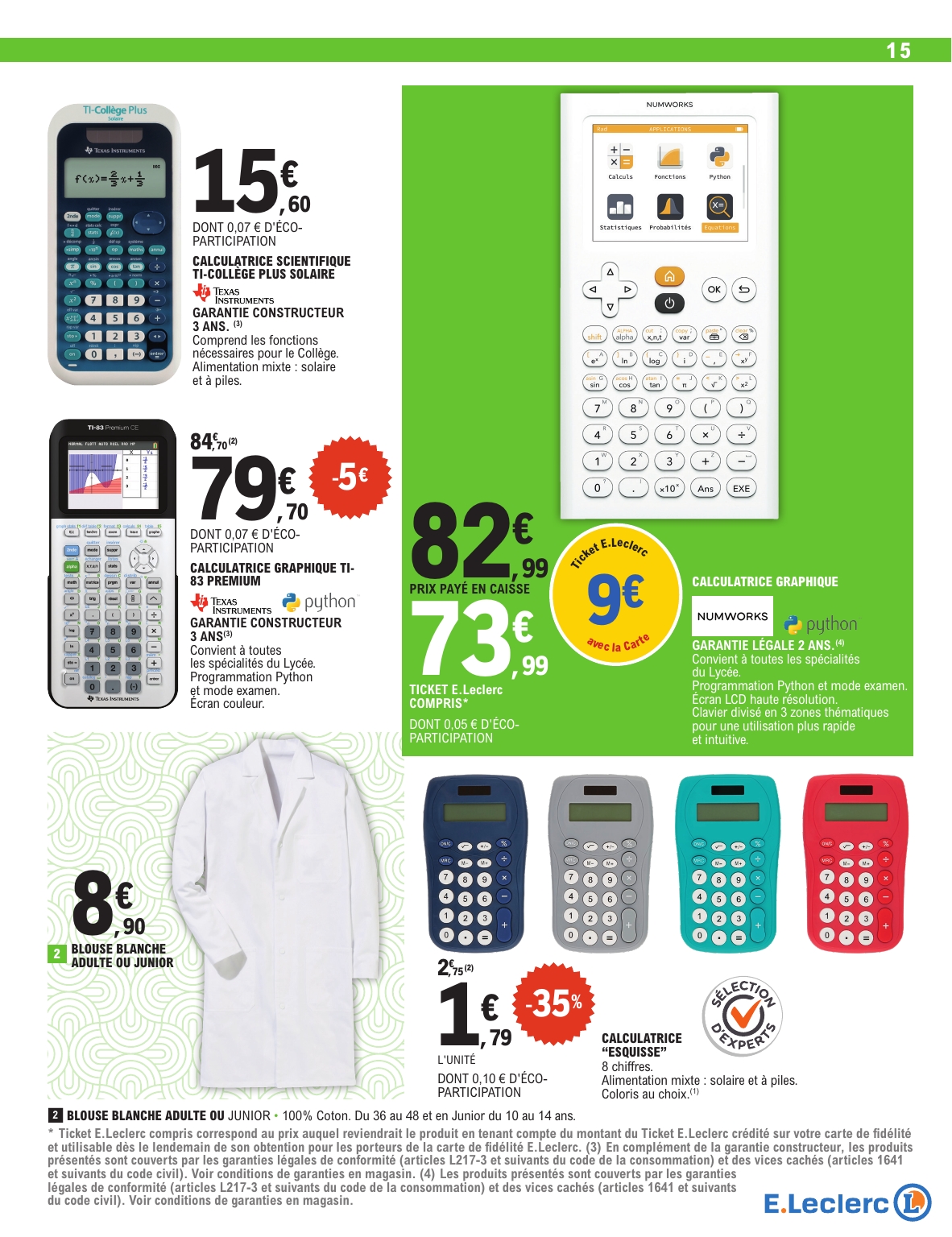 e-leclerc - Catalogue E.Leclerc - Rentrée des Classes valable du 29/07 au 06/09 - page: 15 e-leclerc - Catalogue E.Leclerc - Rentrée des Classes valable du 29/07 au 06/09 - page: 15