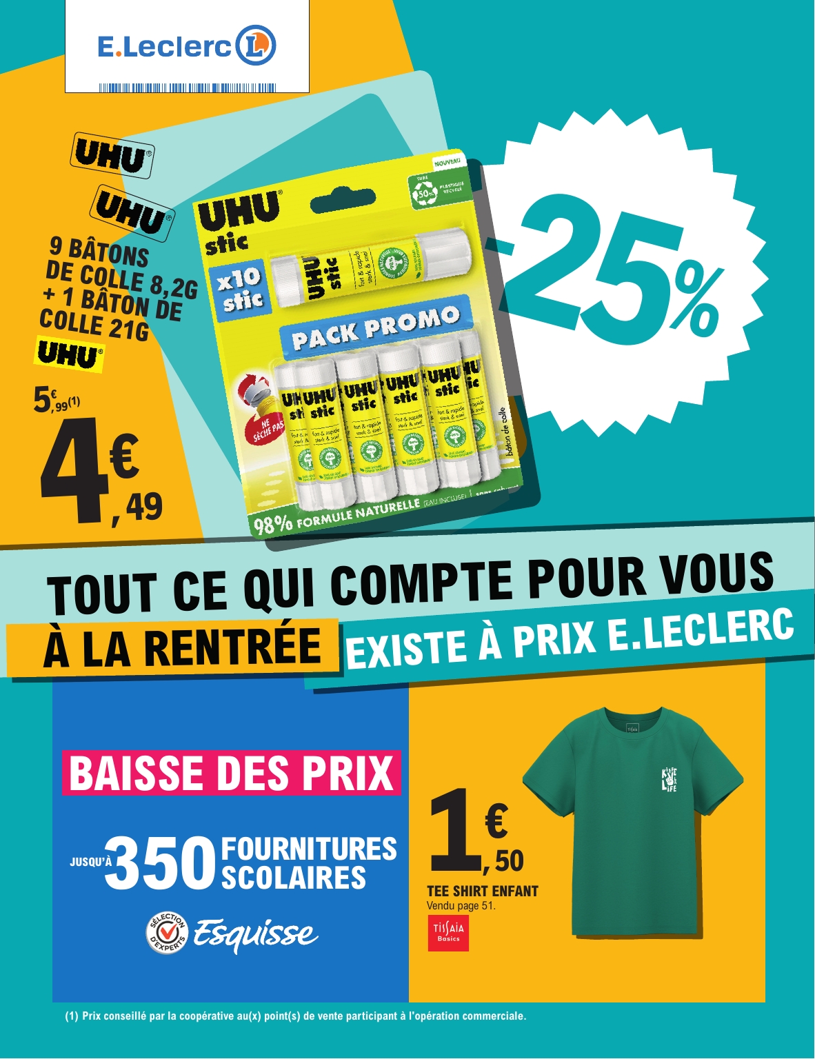 e-leclerc - Catalogue E.Leclerc - Rentrée des Classes valable du 29/07 au 06/09