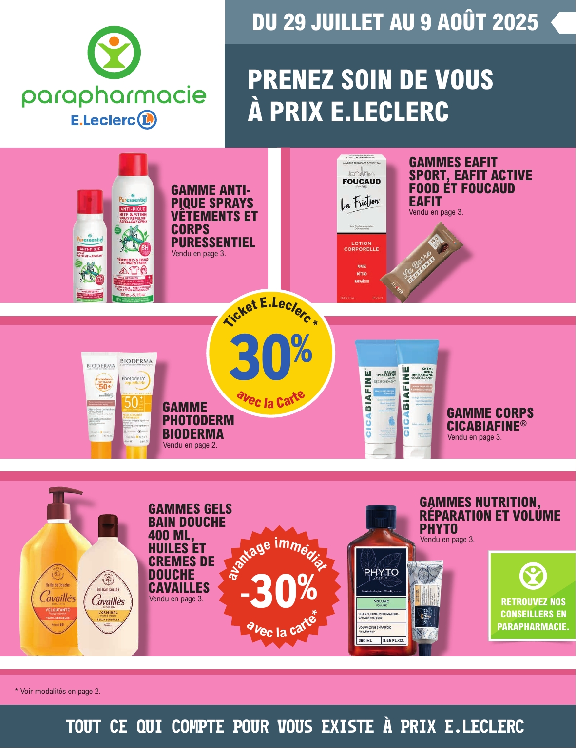 e-leclerc - Catalogue E.Leclerc - Prospectus Eté valable du 29/07 au 09/08