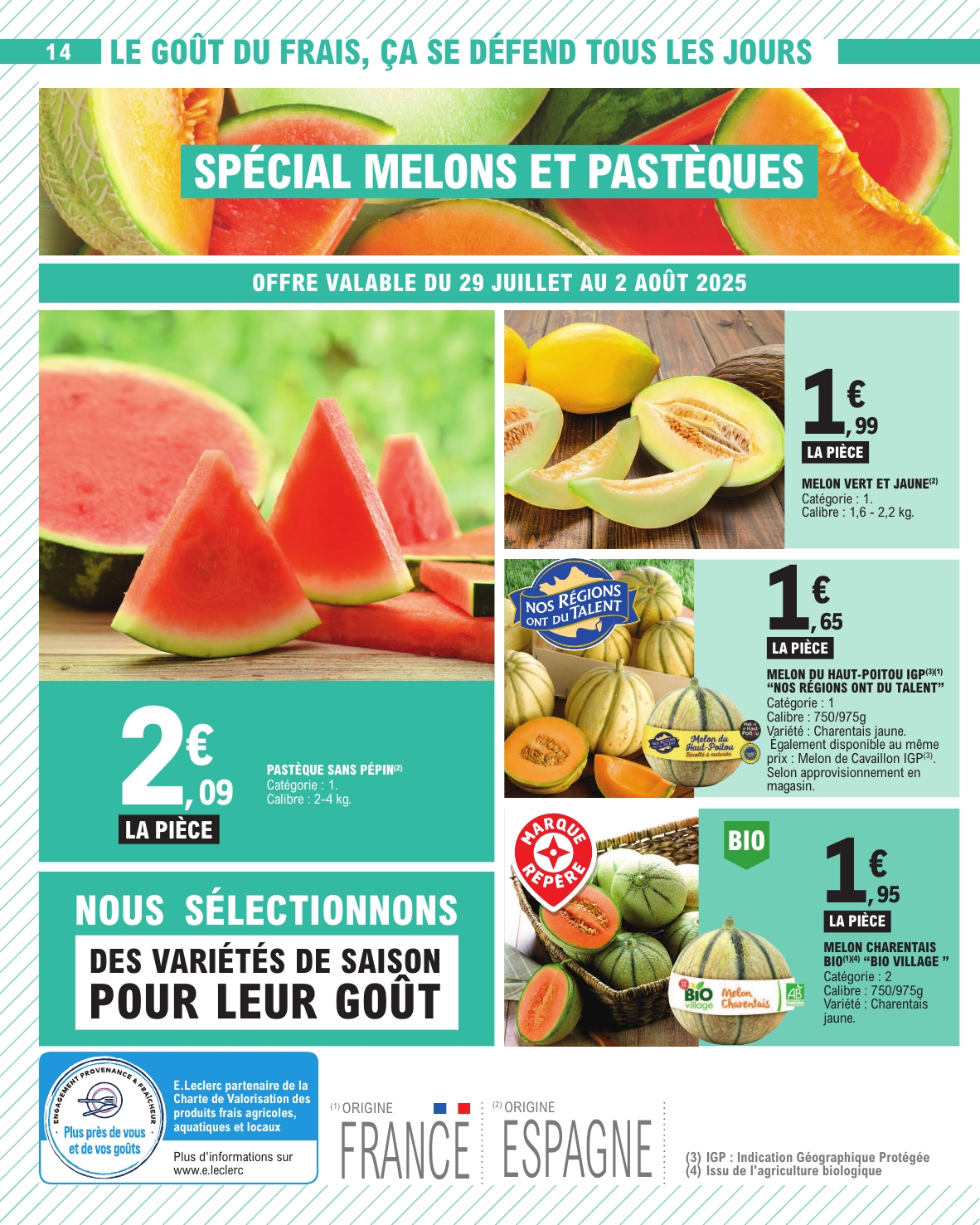 e-leclerc - Catalogue E.Leclerc valable du 29/07 au 09/08 - page: 14