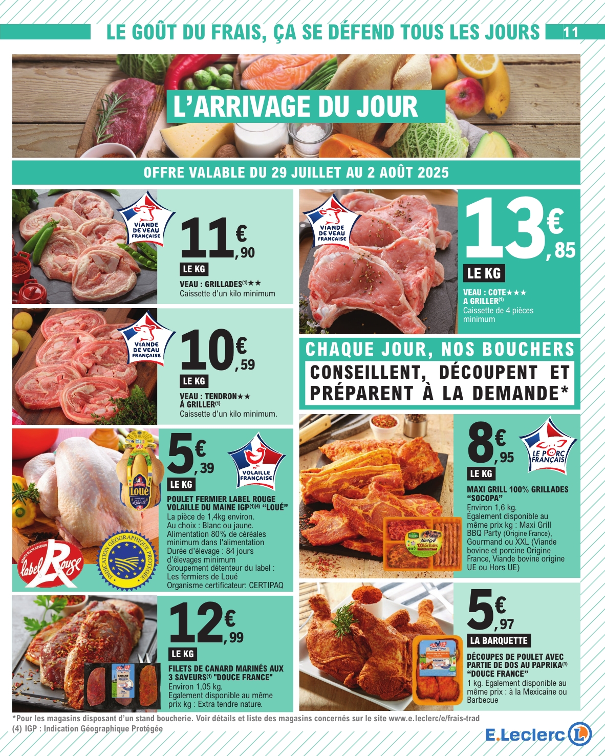 e-leclerc - Catalogue E.Leclerc valable du 29/07 au 09/08 - page: 11