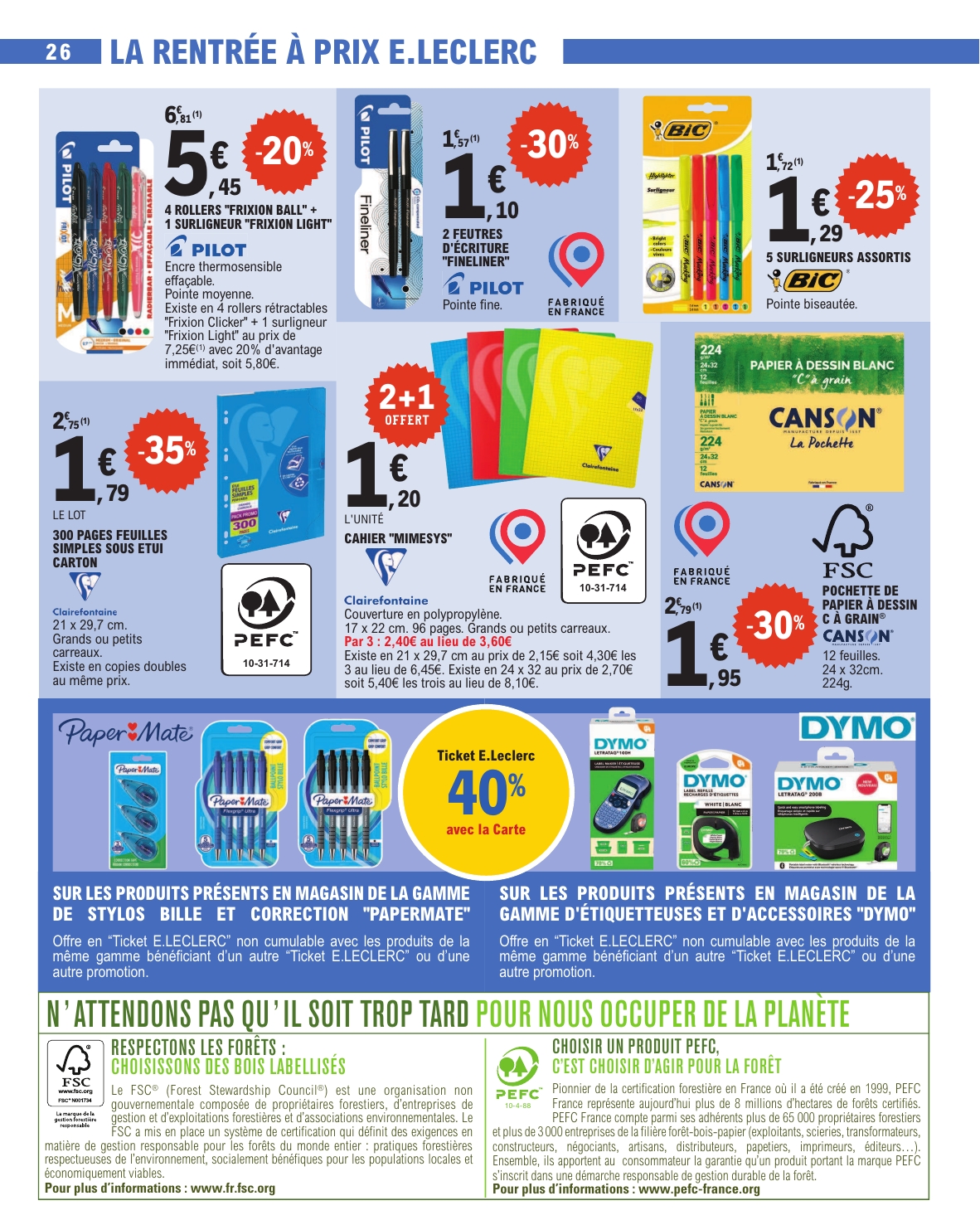 e-leclerc - Catalogue E.Leclerc valable du 29/07 au 09/08 - page: 26