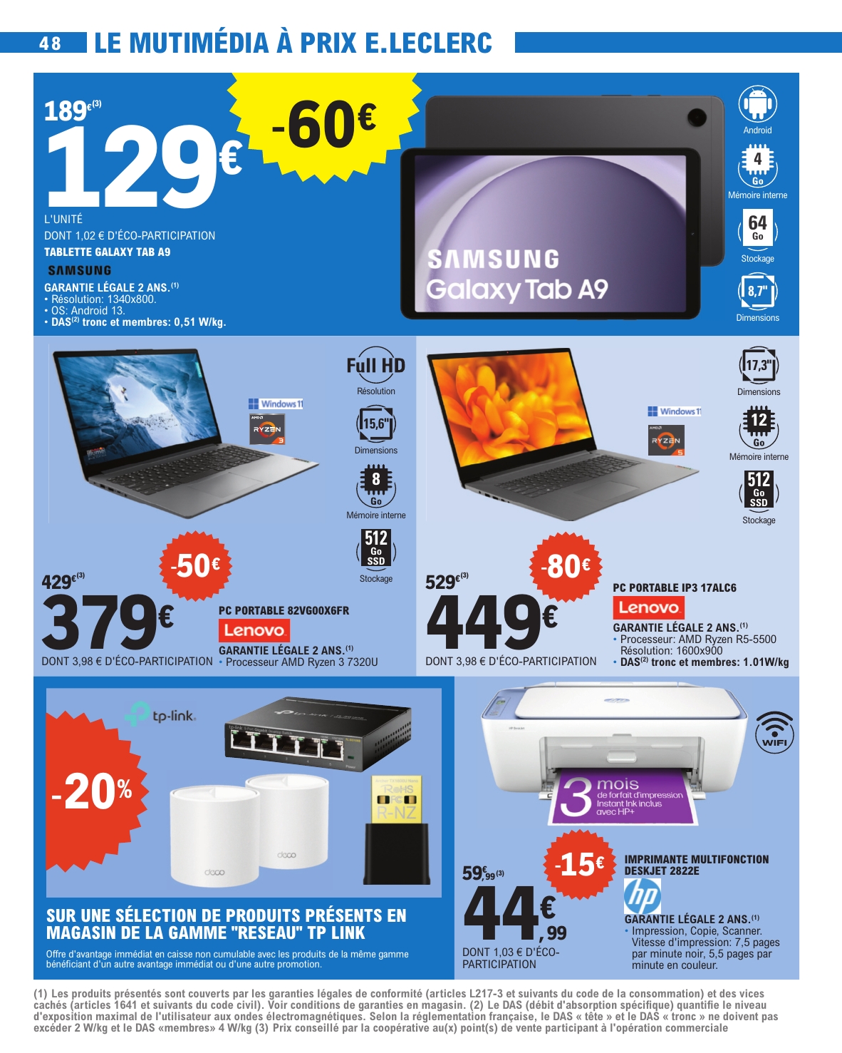 e-leclerc - Catalogue E.Leclerc valable du 12/08 au 23/08 - page: 48