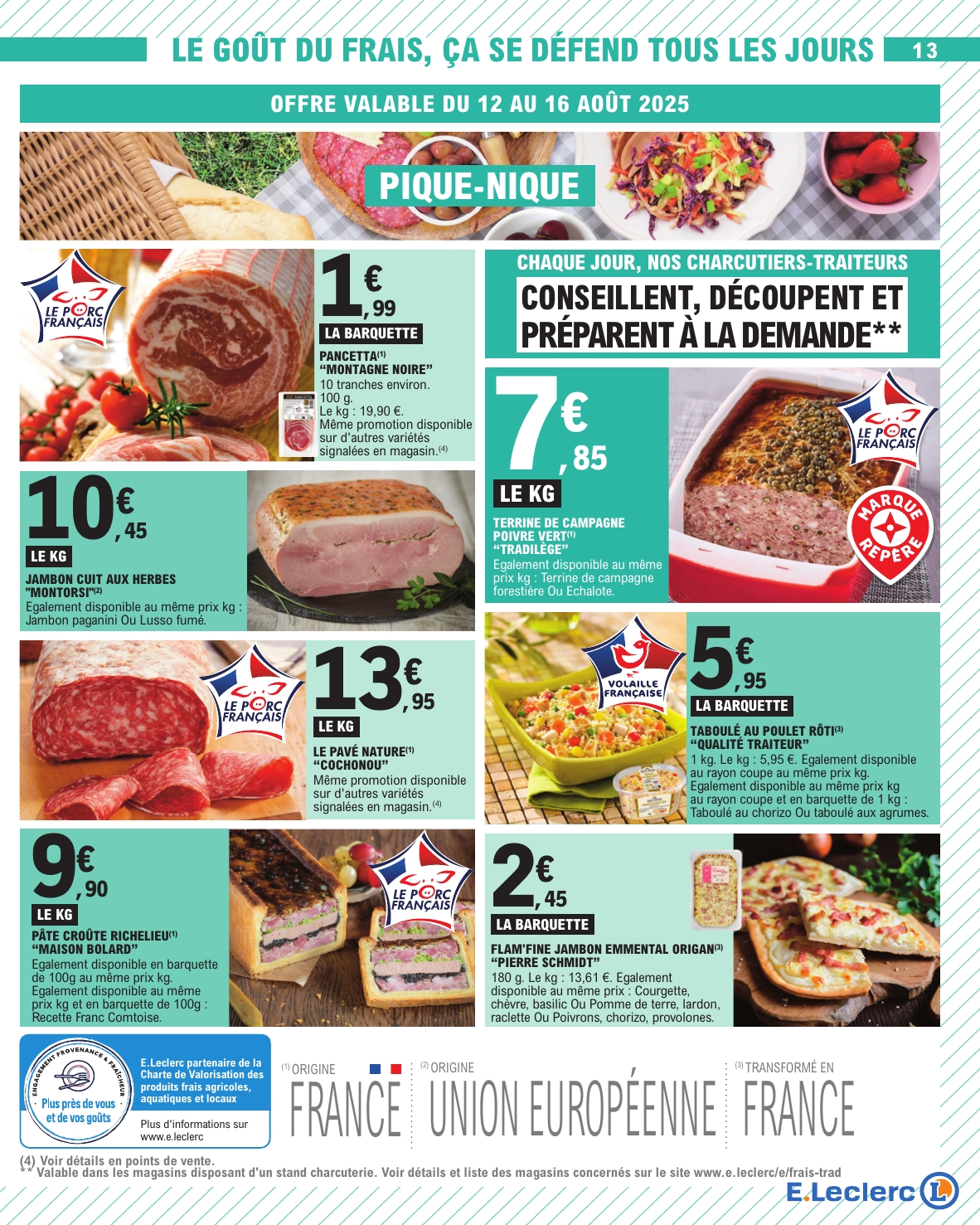 e-leclerc - Catalogue E.Leclerc valable du 12/08 au 23/08 - page: 13