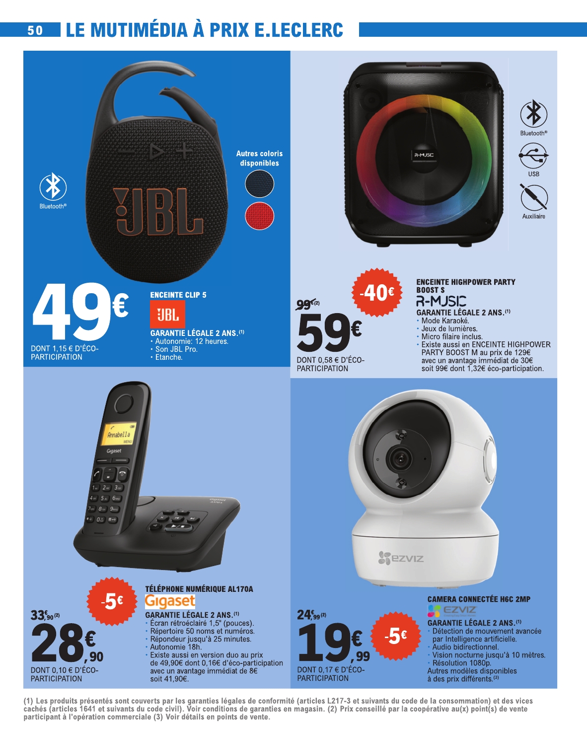 e-leclerc - Catalogue E.Leclerc valable du 12/08 au 23/08 - page: 50