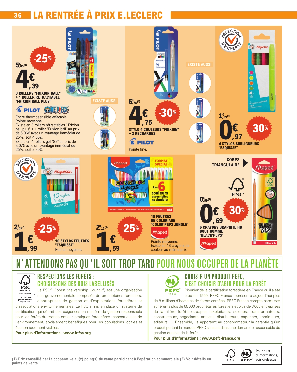 e-leclerc - Catalogue E.Leclerc valable du 12/08 au 23/08 - page: 36