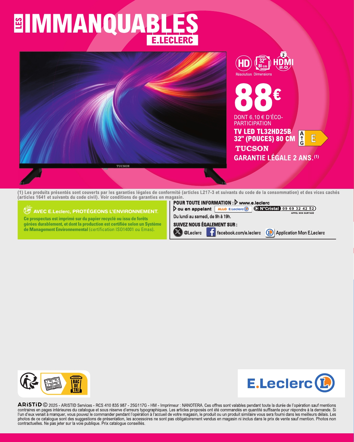 e-leclerc - Catalogue E.Leclerc valable du 12/08 au 23/08 - page: 56
