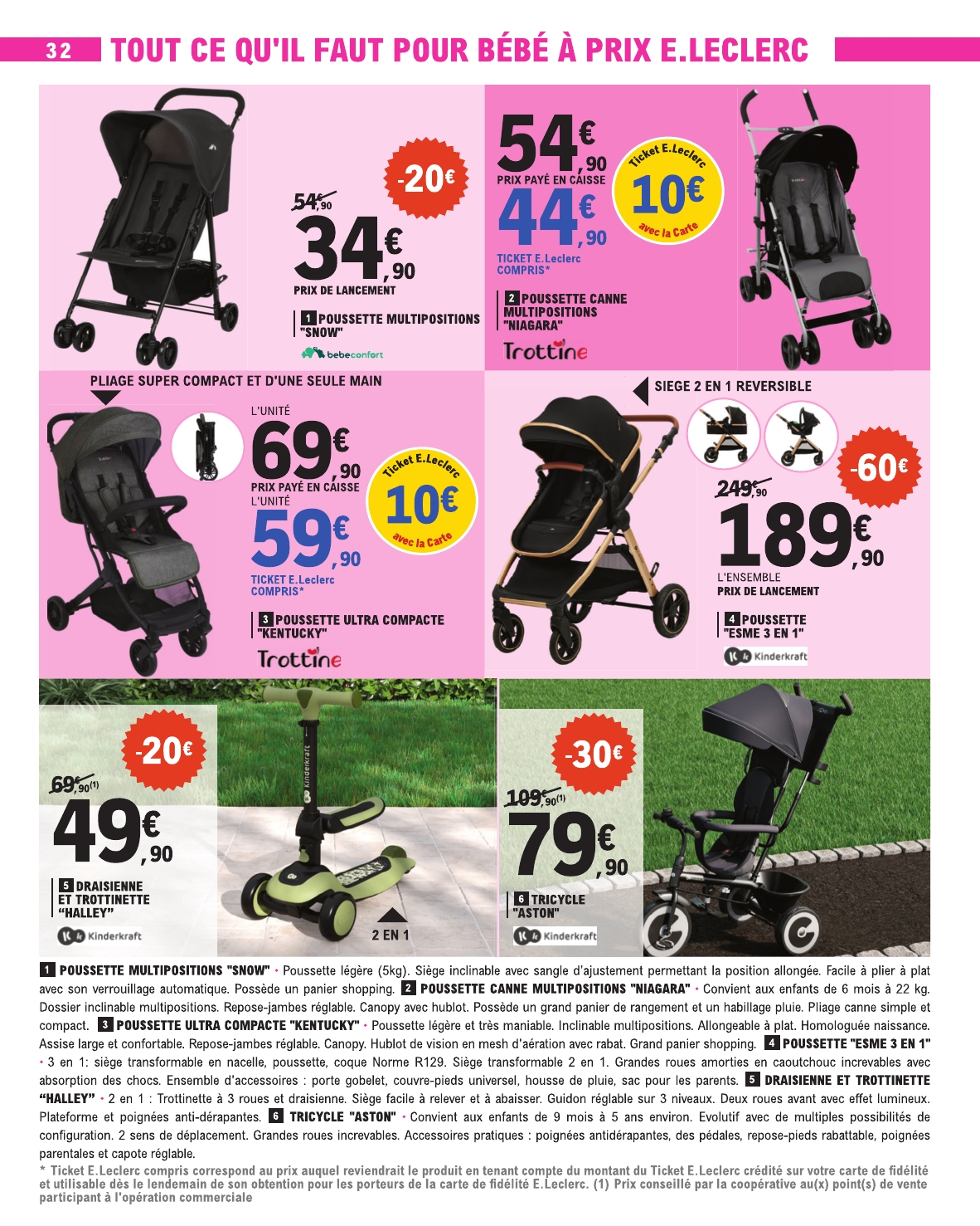 e-leclerc - Catalogue E.Leclerc valable du 12/08 au 23/08 - page: 32