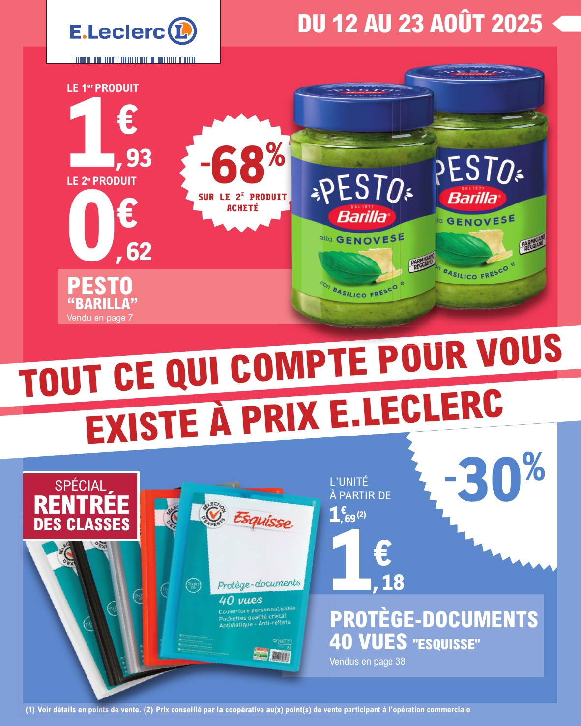 e-leclerc - Catalogue E.Leclerc valable du 12/08 au 23/08