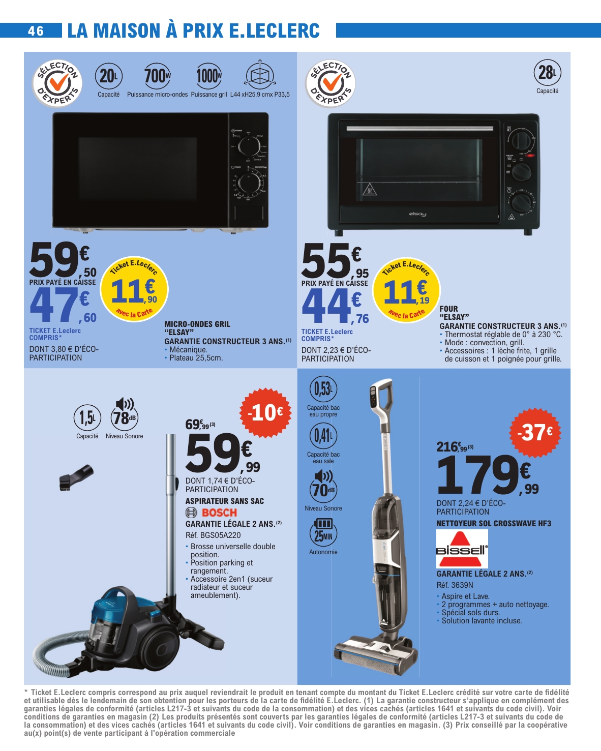 e-leclerc - Catalogue E.Leclerc valable du 12/08 au 23/08 - page: 46