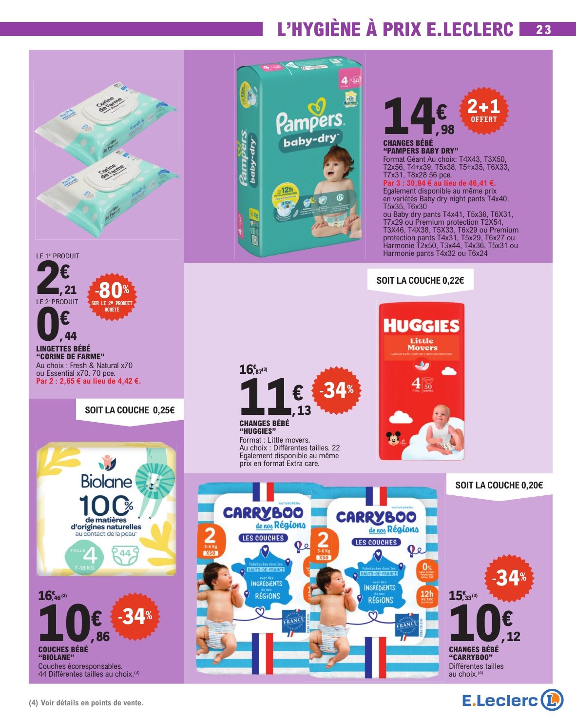 e-leclerc - Catalogue E.Leclerc valable du 12/08 au 23/08 - page: 23