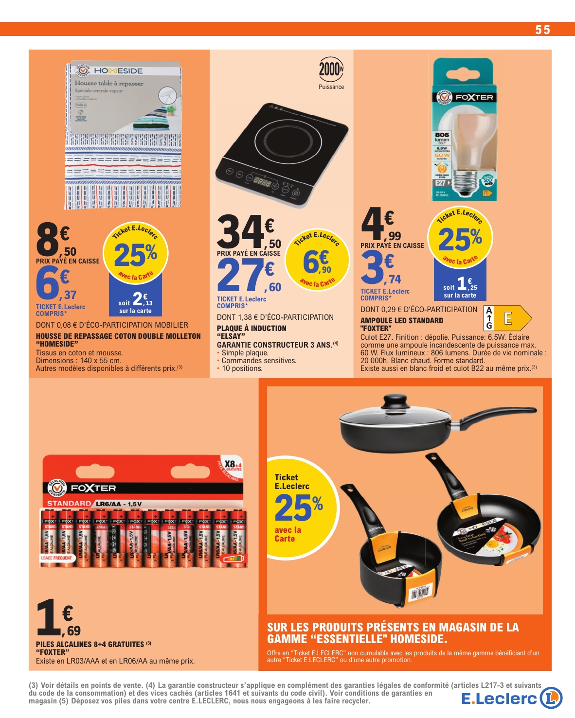 e-leclerc - Catalogue E.Leclerc valable du 12/08 au 23/08 - page: 55
