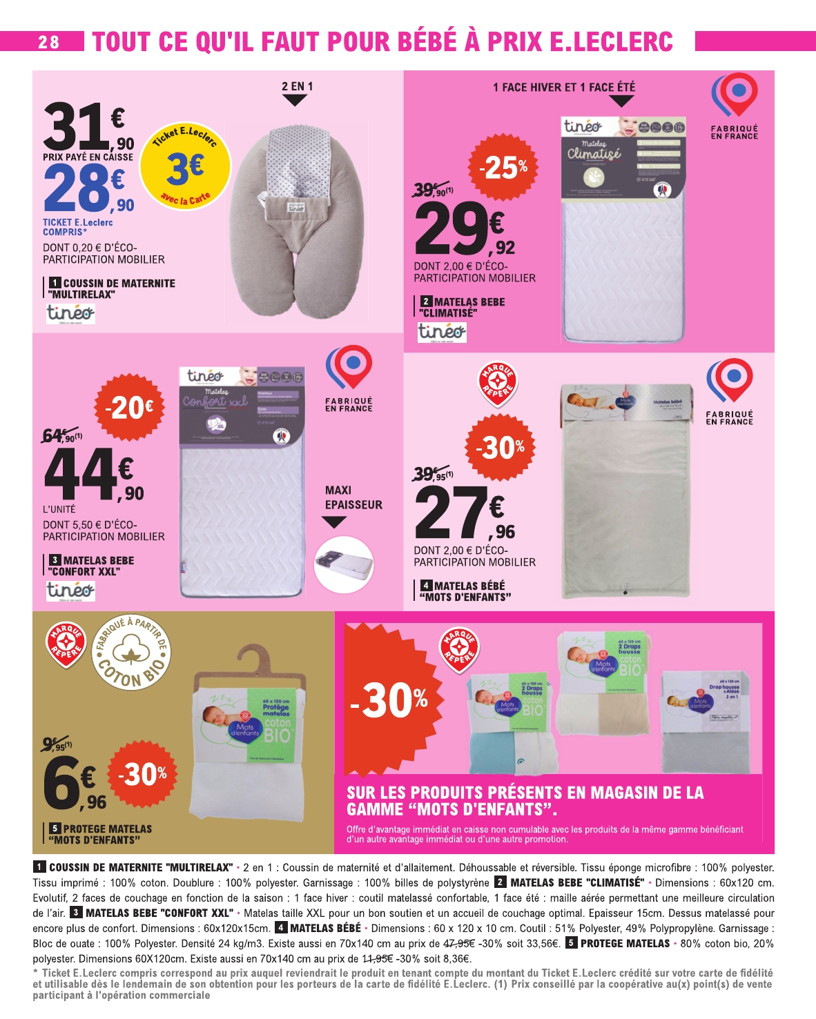 e-leclerc - Catalogue E.Leclerc valable du 12/08 au 23/08 - page: 28