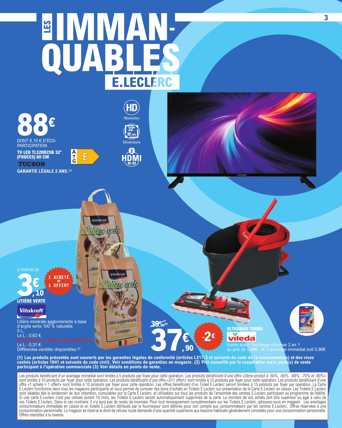 e-leclerc - Catalogue E.Leclerc valable du 12/08 au 23/08 - page: 3