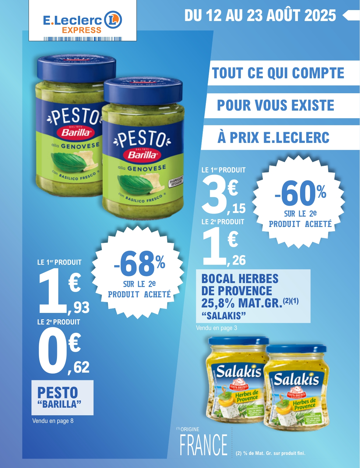e-leclerc - Catalogue E.Leclerc - Express valable du 12/08 au 23/08