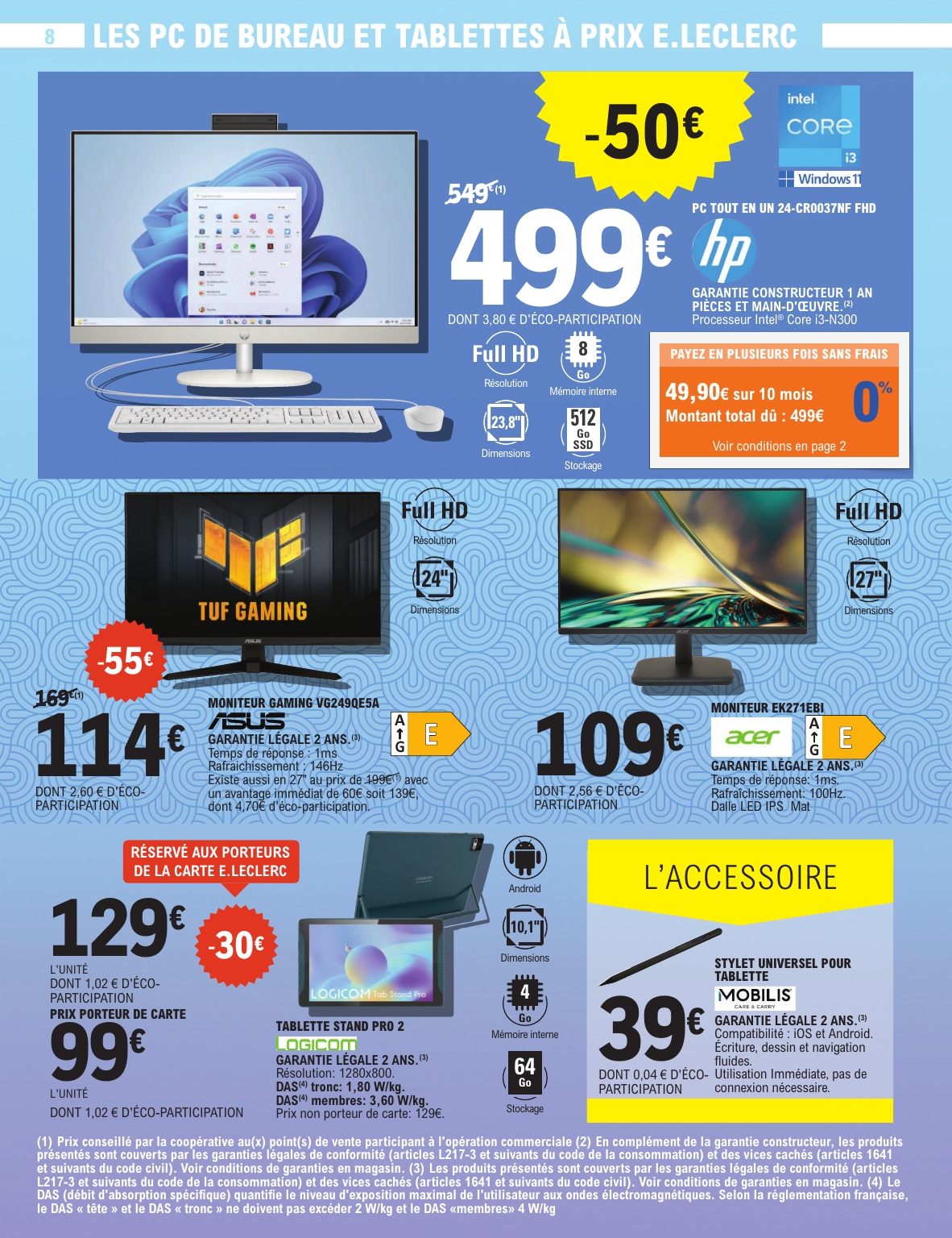 e-leclerc - Catalogue E.Leclerc - Spécial High Tech valable du 12/08 au 23/08 - page: 8