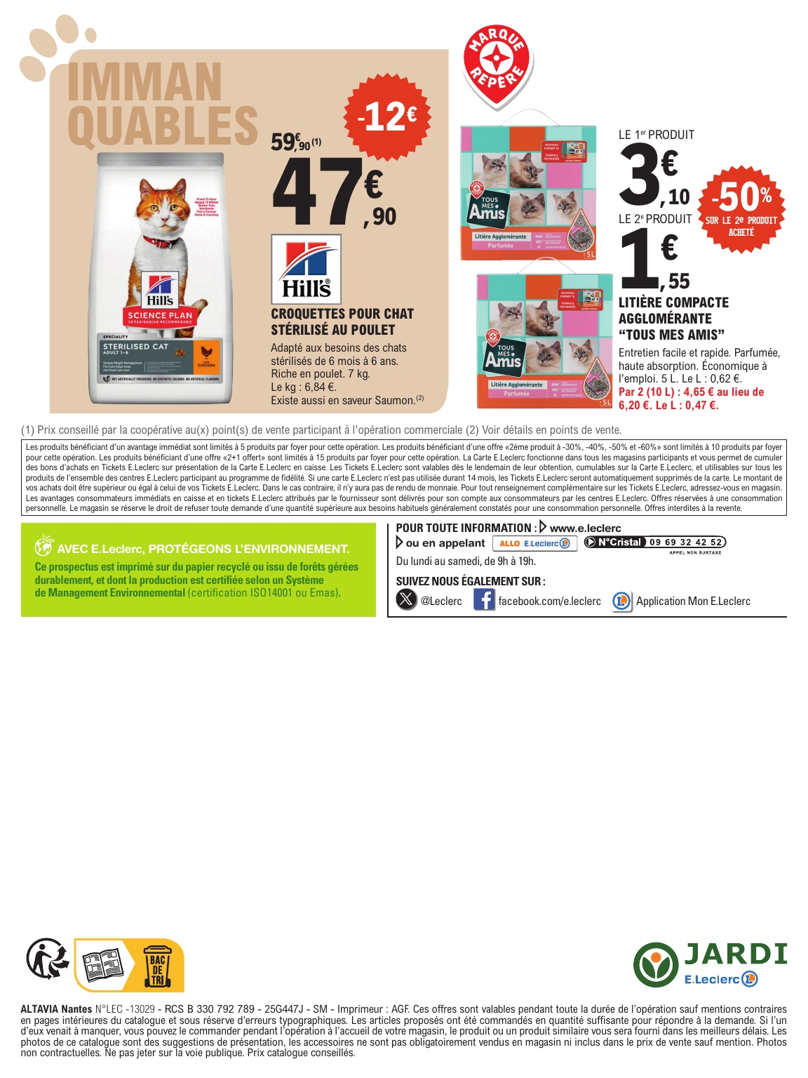 e-leclerc - Catalogue E.Leclerc - Animalerie valable du 19/08 au 30/08 - page: 4