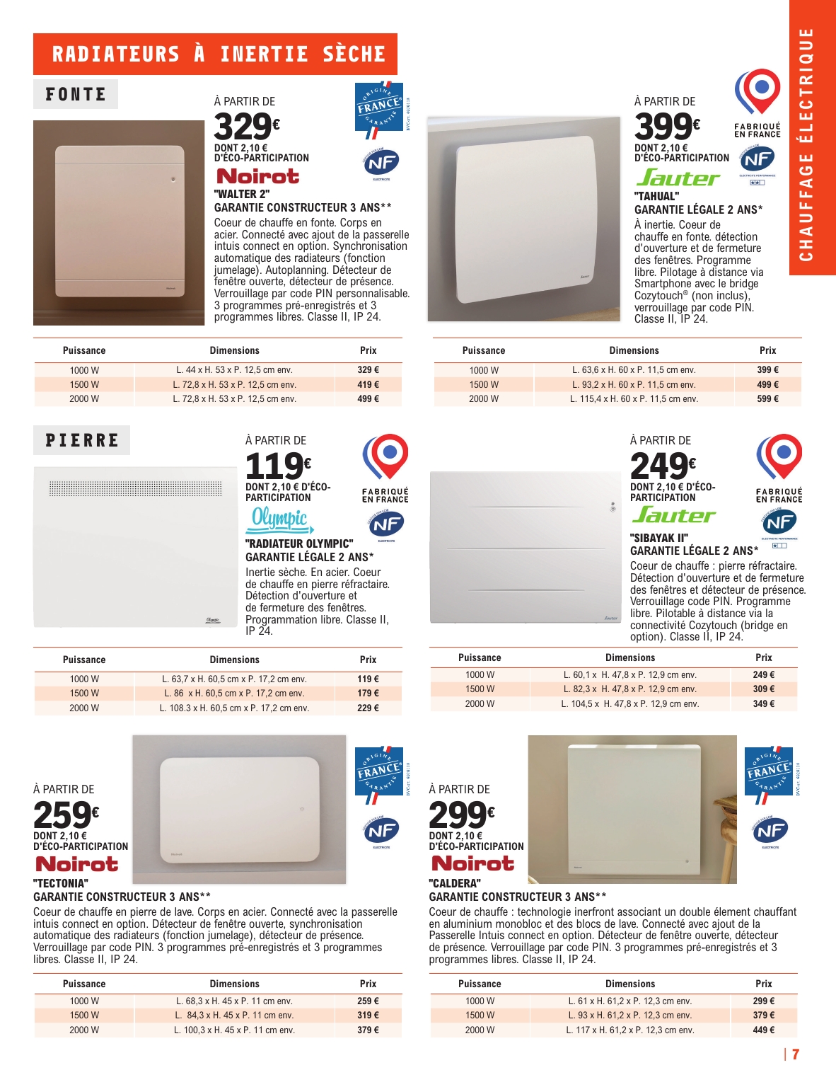 e-leclerc - Catalogue E.Leclerc - Chauffage valable du 19/08 au 31/12 - page: 7