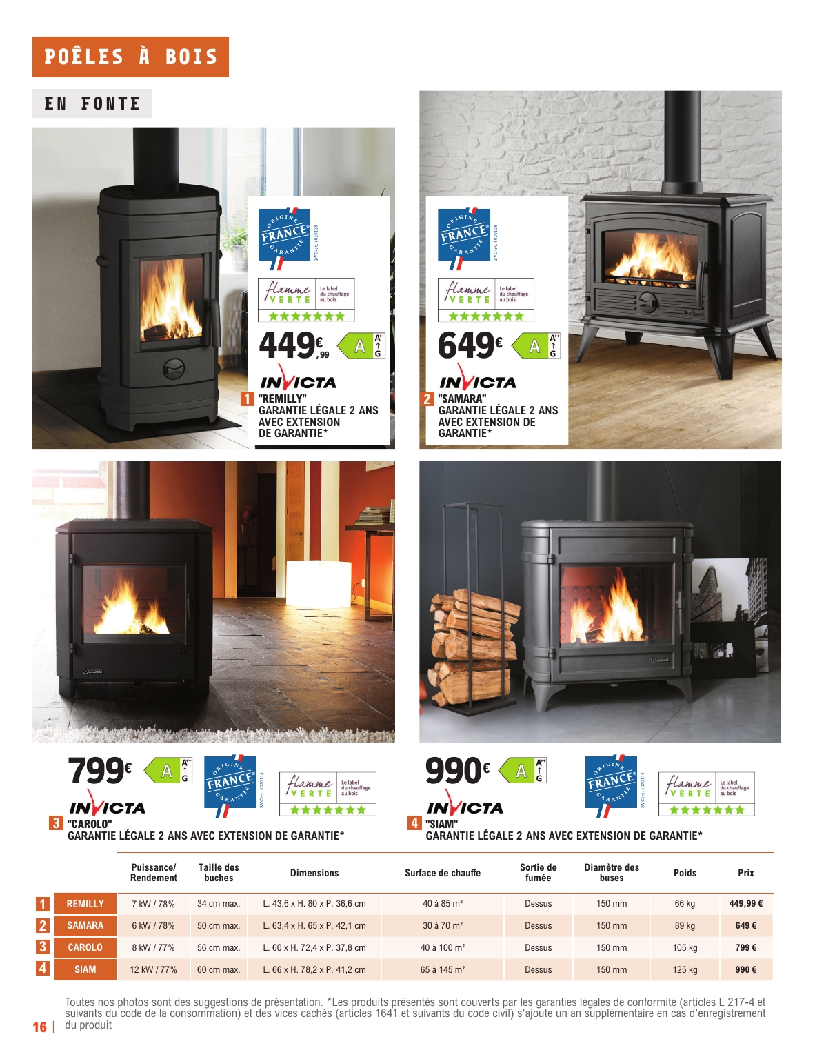 e-leclerc - Catalogue E.Leclerc - Chauffage valable du 19/08 au 31/12 - page: 16
