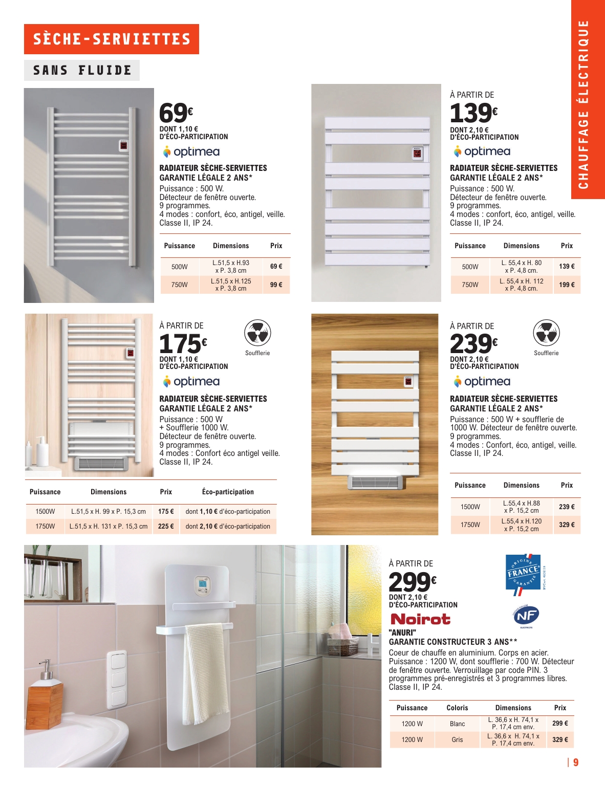 e-leclerc - Catalogue E.Leclerc - Chauffage valable du 19/08 au 31/12 - page: 9