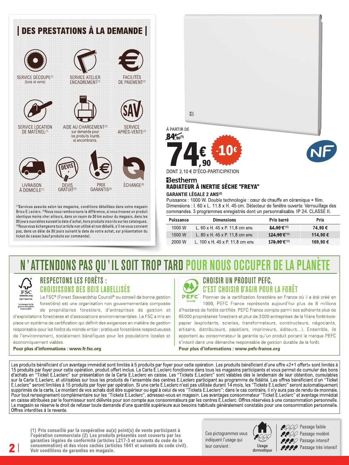 e-leclerc - Catalogue E.Leclerc - Trafic Brico valable du 26/08 au 13/09 - page: 2