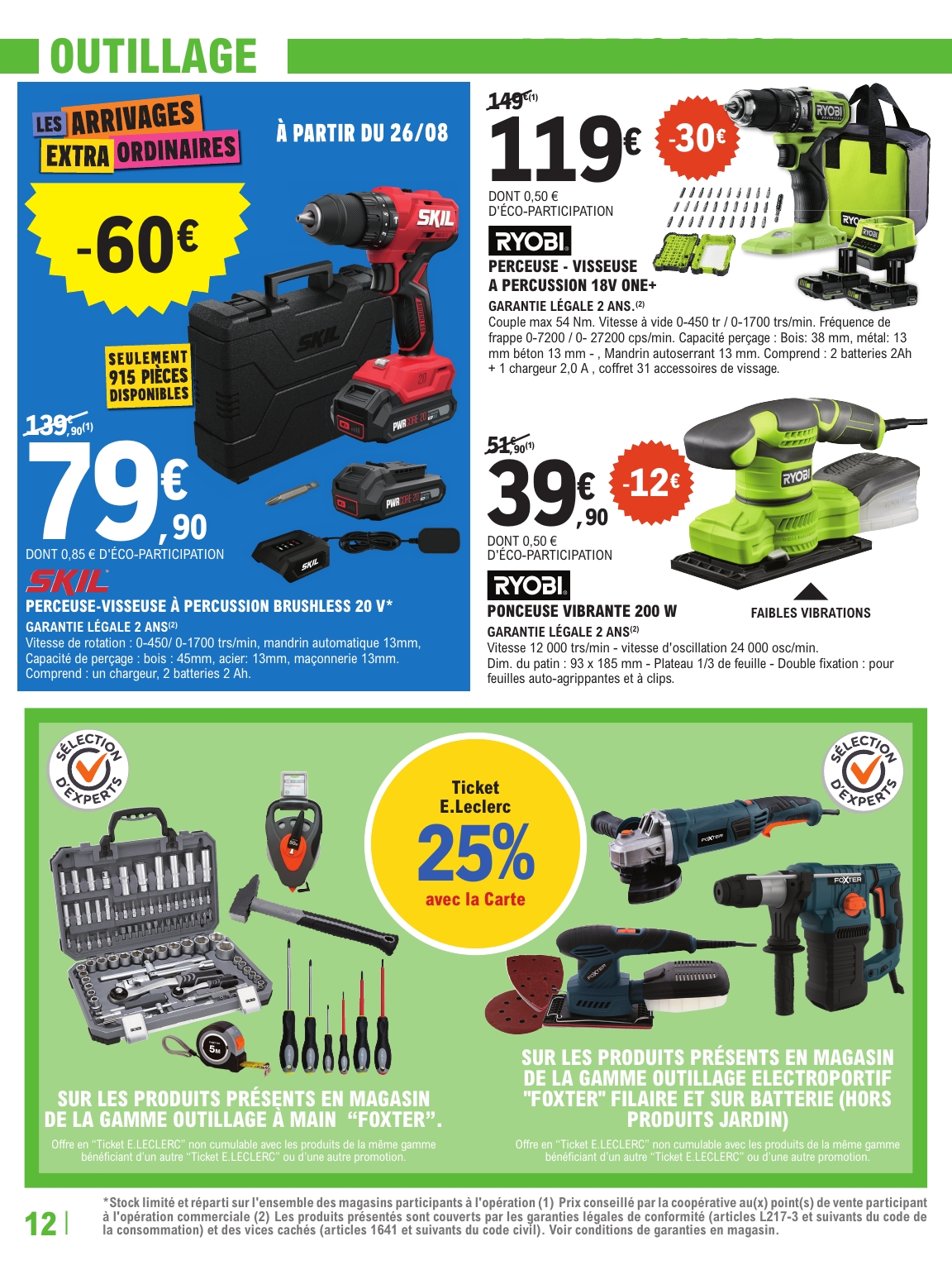e-leclerc - Catalogue E.Leclerc - Trafic Brico valable du 26/08 au 13/09 - page: 12