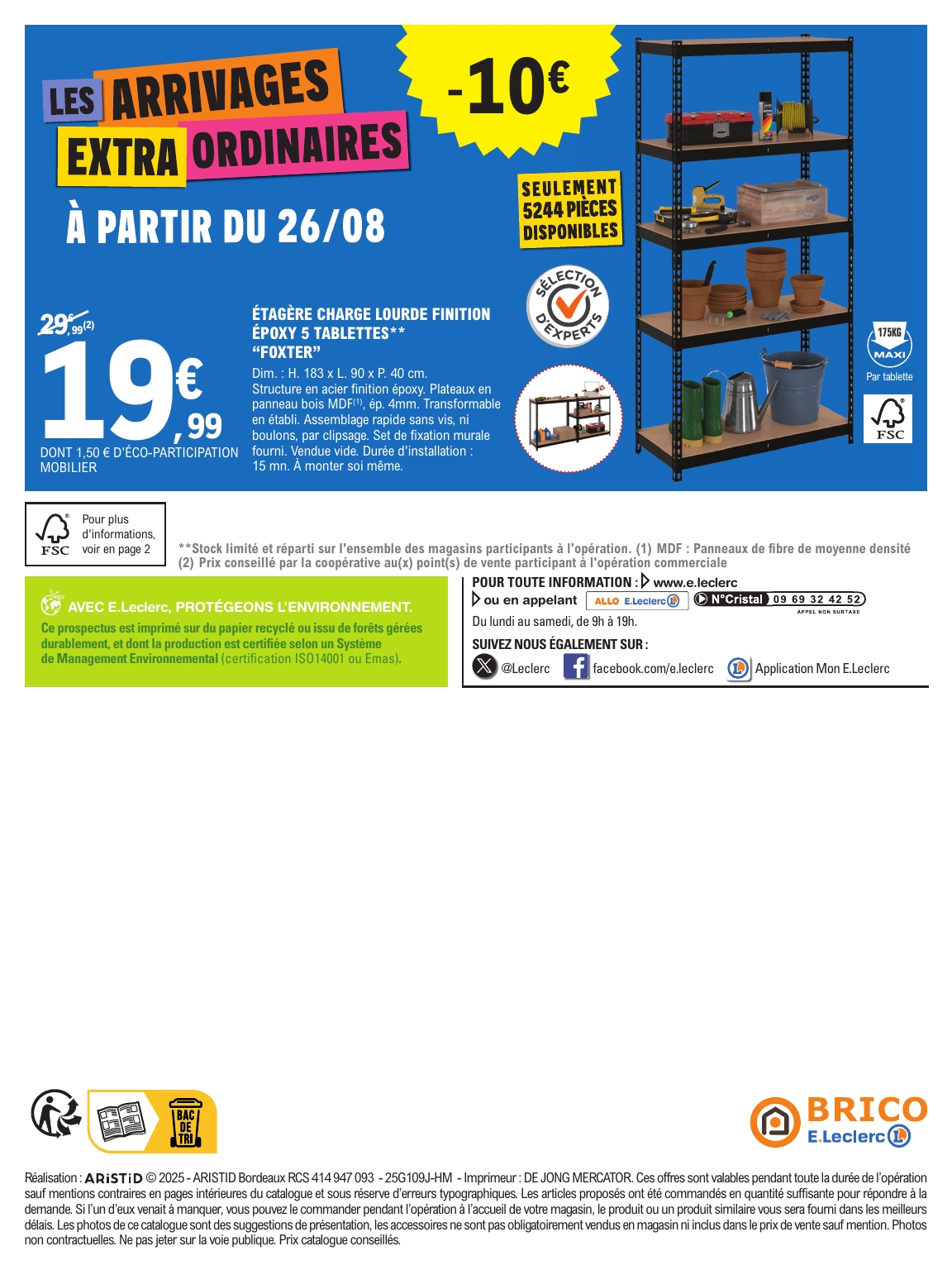 e-leclerc - Catalogue E.Leclerc - Trafic Brico valable du 26/08 au 13/09 - page: 20
