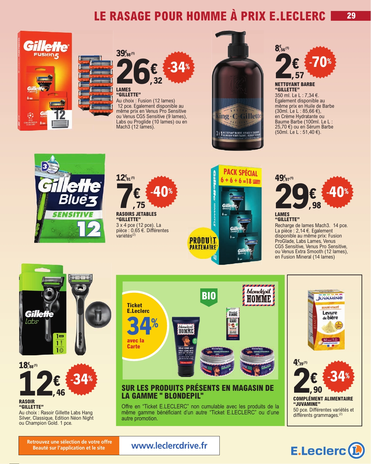 e-leclerc - Catalogue E.Leclerc - Spécial Beauté valable du 02/09 au 13/09 - page: 29