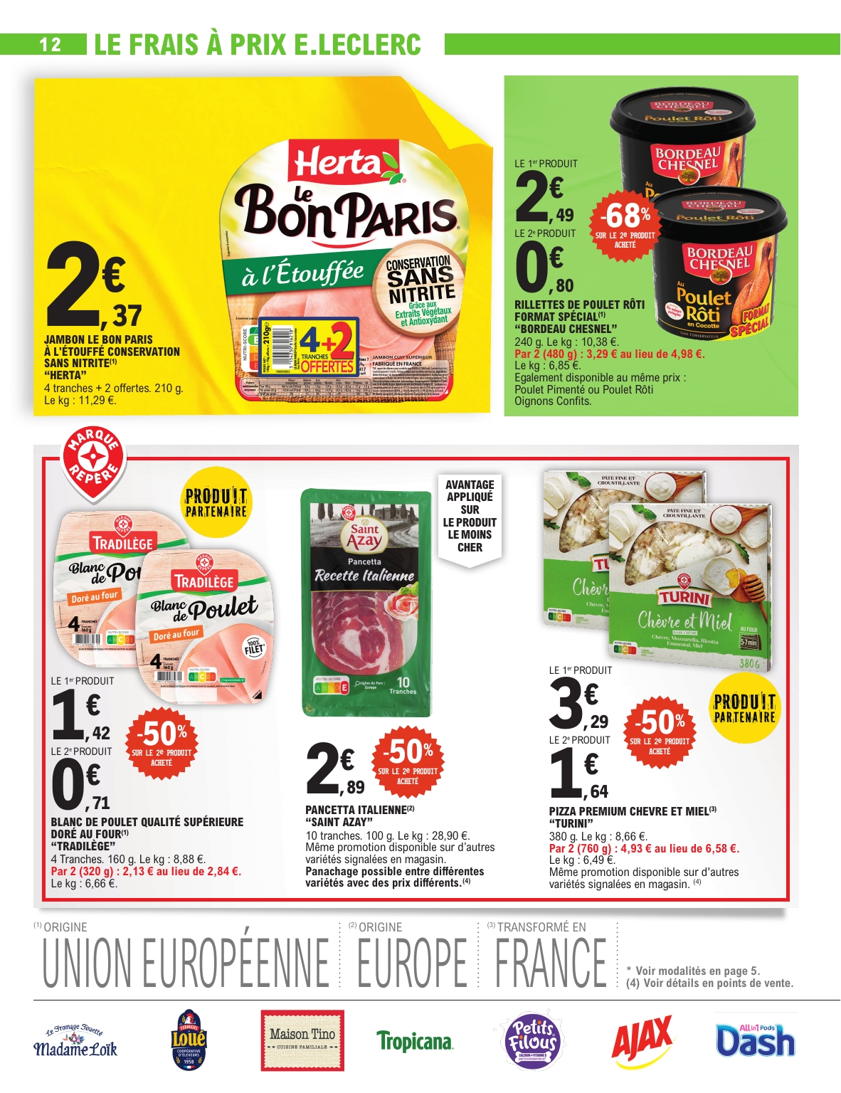 e-leclerc - Catalogue E.Leclerc - Super Pouvoirs d'Achat valable du 02/09 au 13/09 - page: 12 e-leclerc - Catalogue E.Leclerc - Super Pouvoirs d'Achat valable du 02/09 au 13/09 - page: 12