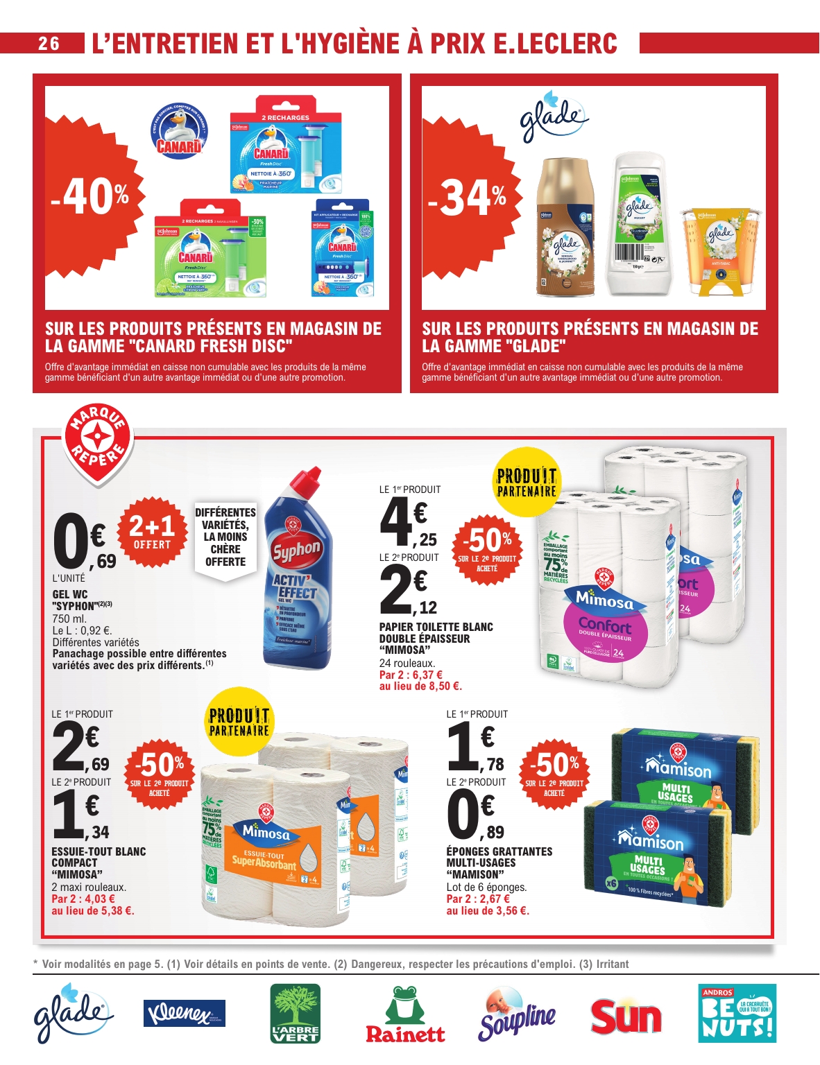 e-leclerc - Catalogue E.Leclerc - Super Pouvoirs d'Achat valable du 02/09 au 13/09 - page: 26 e-leclerc - Catalogue E.Leclerc - Super Pouvoirs d'Achat valable du 02/09 au 13/09 - page: 26