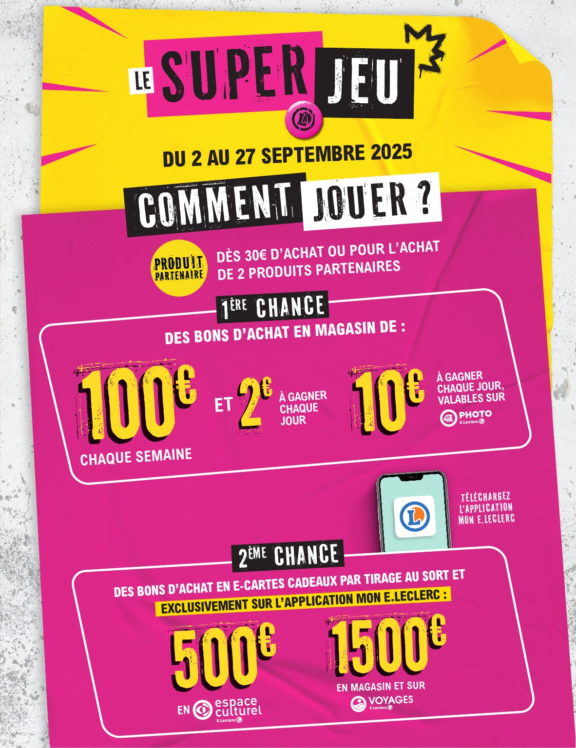 e-leclerc - Catalogue E.Leclerc - Super Pouvoirs d'Achat valable du 02/09 au 13/09 - page: 5 e-leclerc - Catalogue E.Leclerc - Super Pouvoirs d'Achat valable du 02/09 au 13/09 - page: 5