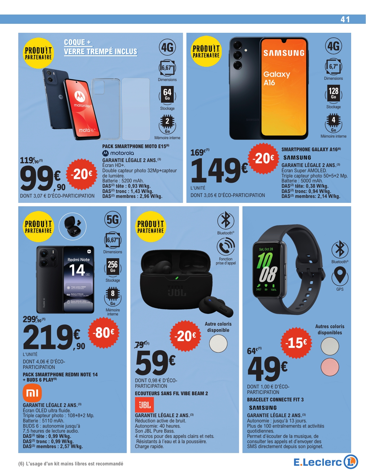 e-leclerc - Catalogue E.Leclerc - Super Pouvoirs d'Achat valable du 02/09 au 13/09 - page: 41 e-leclerc - Catalogue E.Leclerc - Super Pouvoirs d'Achat valable du 02/09 au 13/09 - page: 41