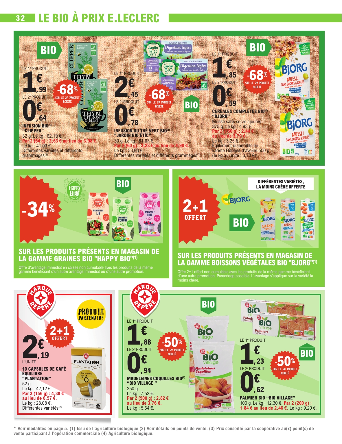 e-leclerc - Catalogue E.Leclerc - Super Pouvoirs d'Achat valable du 02/09 au 13/09 - page: 32 e-leclerc - Catalogue E.Leclerc - Super Pouvoirs d'Achat valable du 02/09 au 13/09 - page: 32