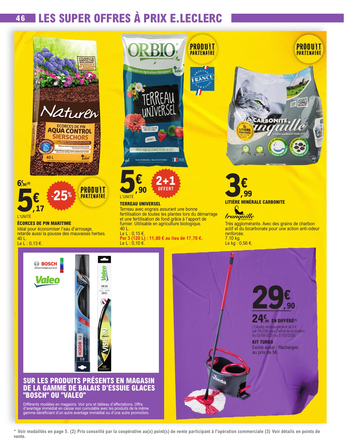 e-leclerc - Catalogue E.Leclerc - Super Pouvoirs d'Achat valable du 02/09 au 13/09 - page: 46 e-leclerc - Catalogue E.Leclerc - Super Pouvoirs d'Achat valable du 02/09 au 13/09 - page: 46