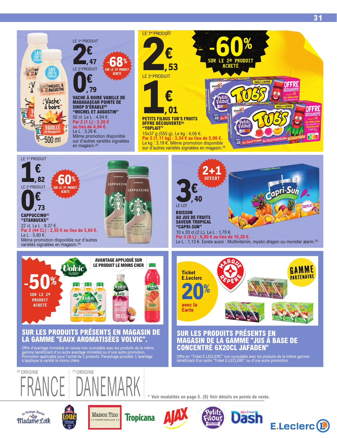 e-leclerc - Catalogue E.Leclerc - Super Pouvoirs d'Achat valable du 02/09 au 13/09 - page: 31 e-leclerc - Catalogue E.Leclerc - Super Pouvoirs d'Achat valable du 02/09 au 13/09 - page: 31