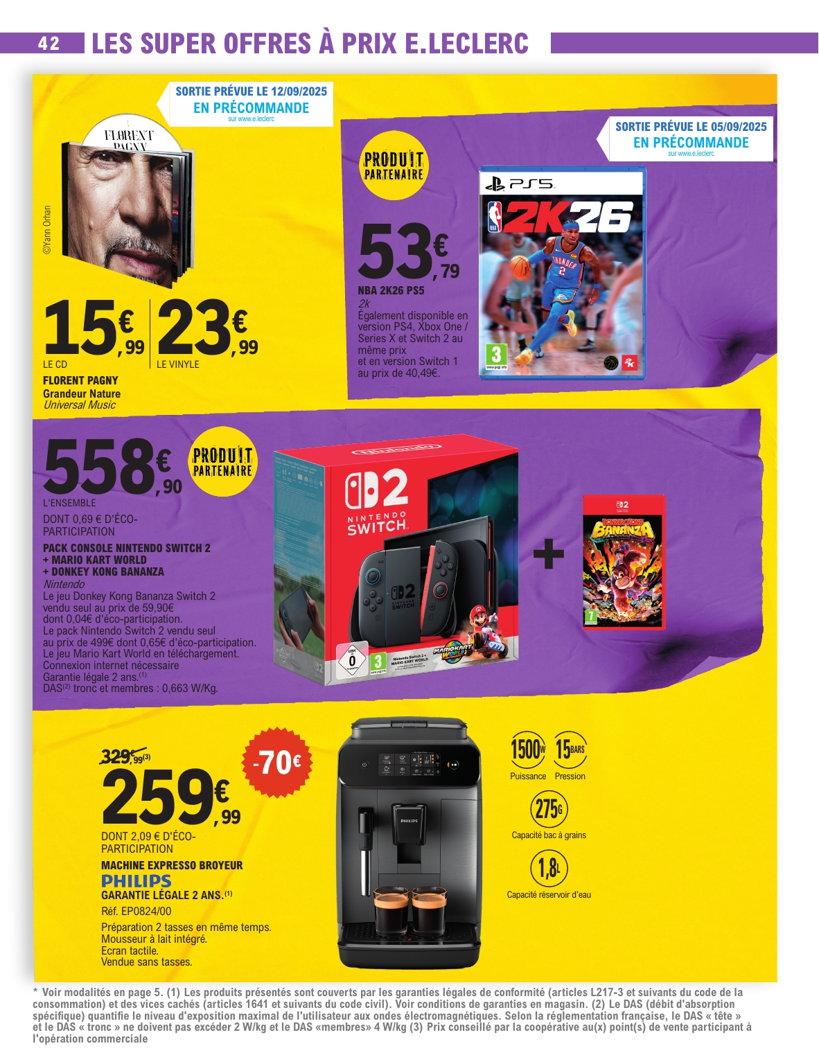 e-leclerc - Catalogue E.Leclerc - Super Pouvoirs d'Achat valable du 02/09 au 13/09 - page: 42 e-leclerc - Catalogue E.Leclerc - Super Pouvoirs d'Achat valable du 02/09 au 13/09 - page: 42