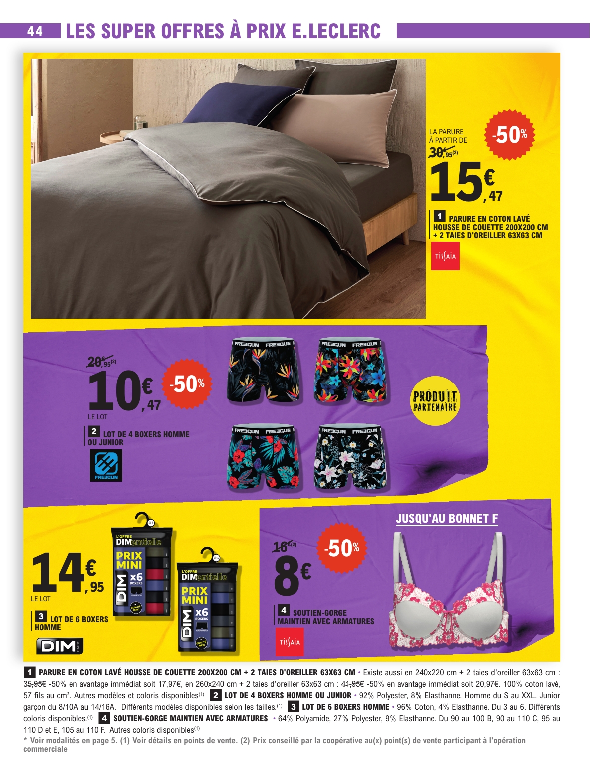 e-leclerc - Catalogue E.Leclerc - Super Pouvoirs d'Achat valable du 02/09 au 13/09 - page: 44 e-leclerc - Catalogue E.Leclerc - Super Pouvoirs d'Achat valable du 02/09 au 13/09 - page: 44