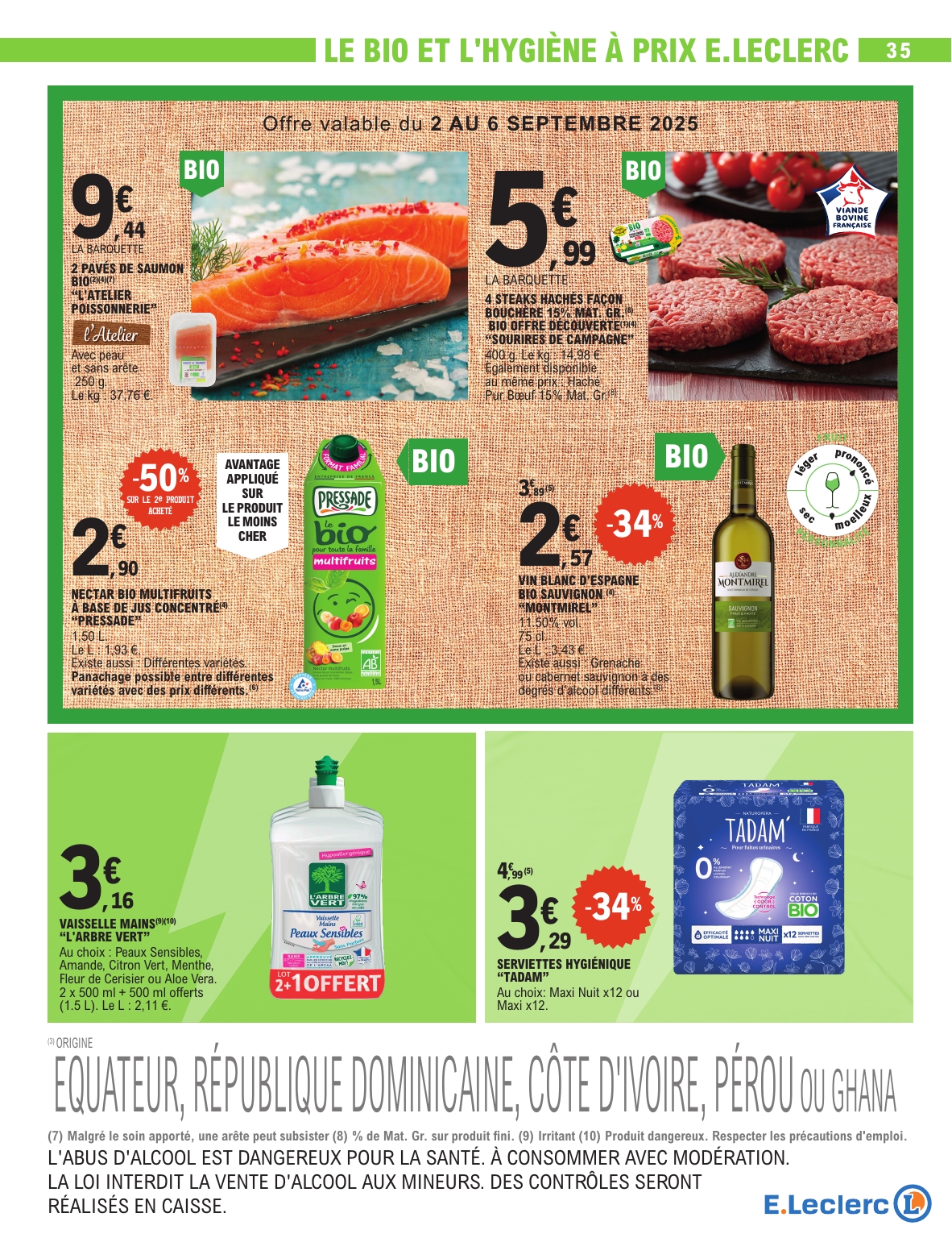 e-leclerc - Catalogue E.Leclerc - Super Pouvoirs d'Achat valable du 02/09 au 13/09 - page: 35 e-leclerc - Catalogue E.Leclerc - Super Pouvoirs d'Achat valable du 02/09 au 13/09 - page: 35