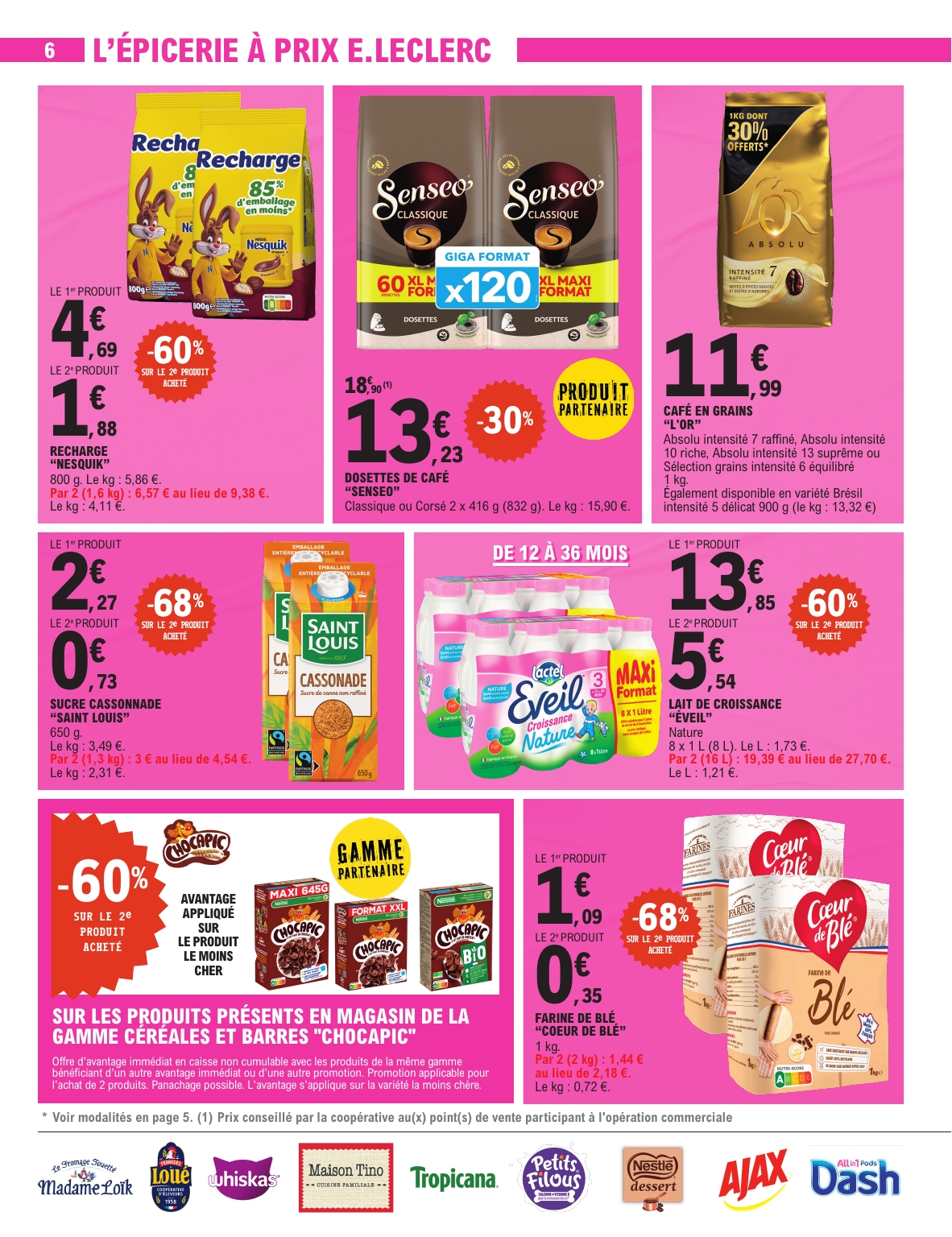 e-leclerc - Catalogue E.Leclerc - Super Pouvoirs d'Achat valable du 02/09 au 13/09 - page: 6 e-leclerc - Catalogue E.Leclerc - Super Pouvoirs d'Achat valable du 02/09 au 13/09 - page: 6