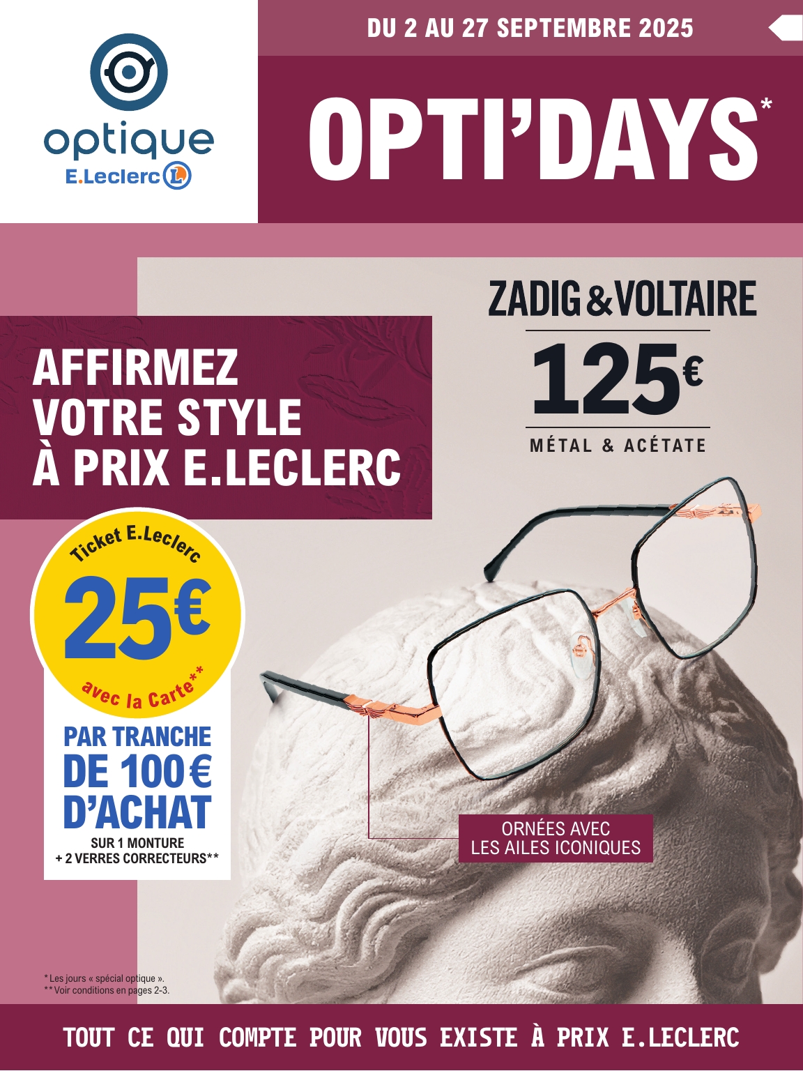 e-leclerc - Catalogue E.Leclerc - Optique valable du 02/09 au 27/09