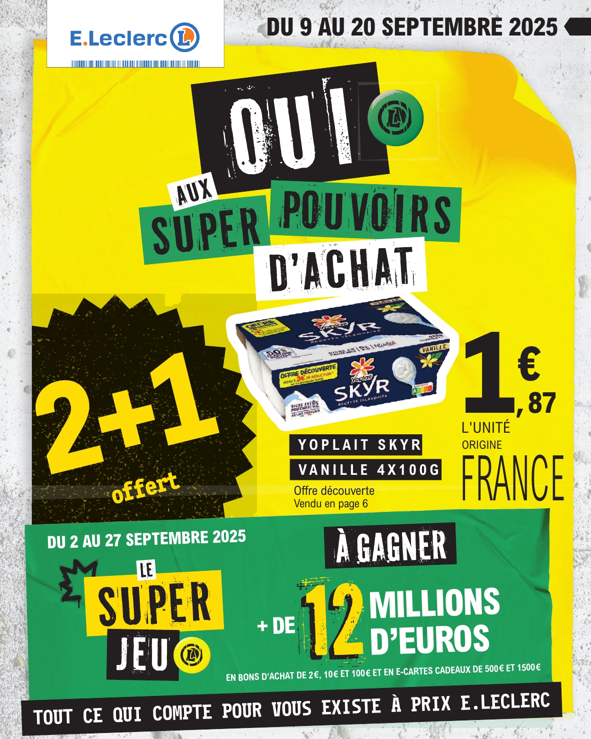 e-leclerc - Catalogue E.Leclerc - Super Pouvoirs d'Achat valable du 09/09 au 20/09