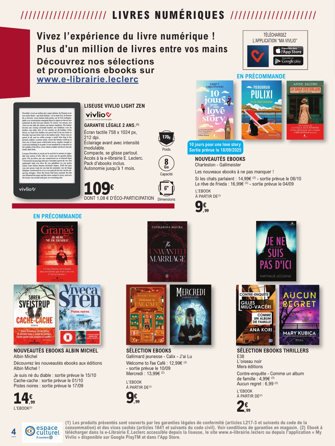e-leclerc - Catalogue E.Leclerc - Guide rentree litteraire valable du 02/09 au 25/10 - page: 4