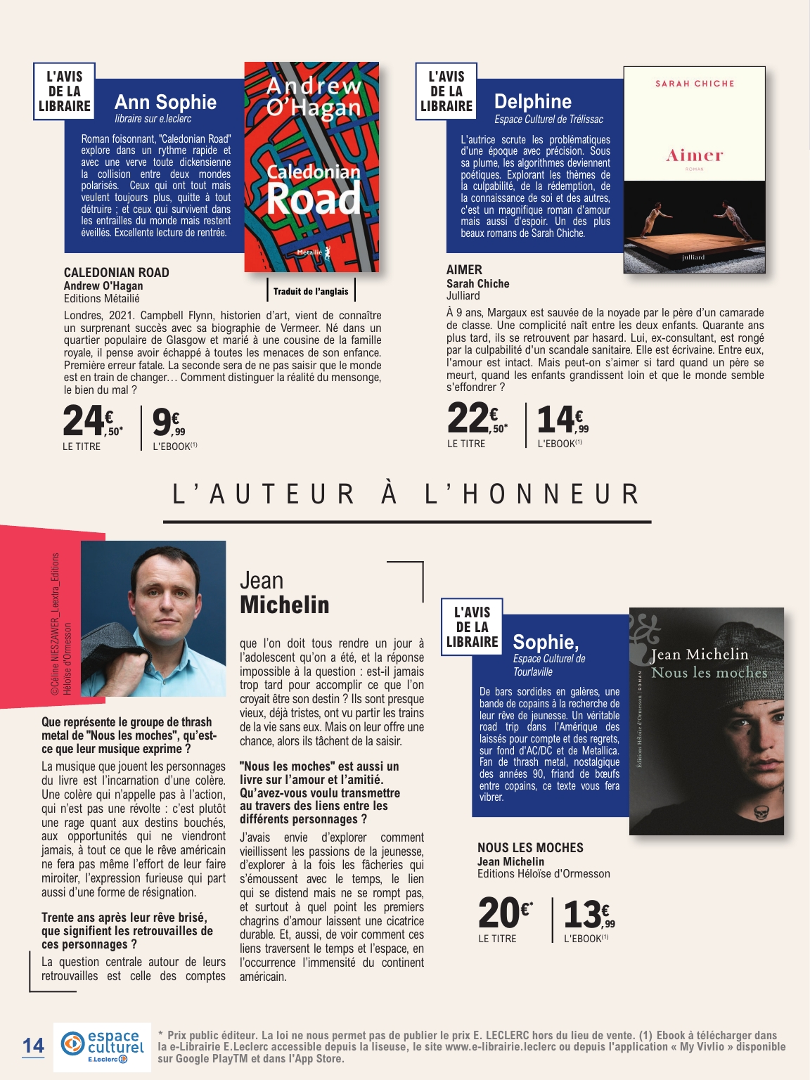 e-leclerc - Catalogue E.Leclerc - Guide rentree litteraire valable du 02/09 au 25/10 - page: 14
