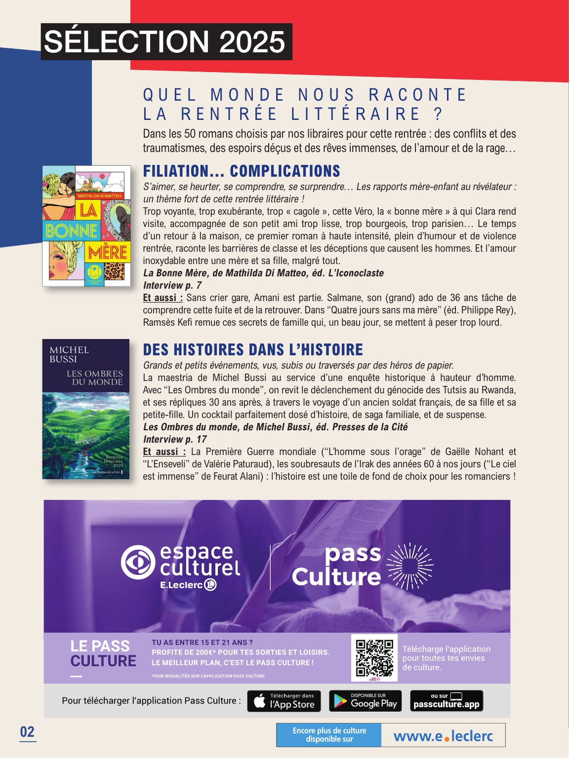 e-leclerc - Catalogue E.Leclerc - Guide rentree litteraire valable du 02/09 au 25/10 - page: 2