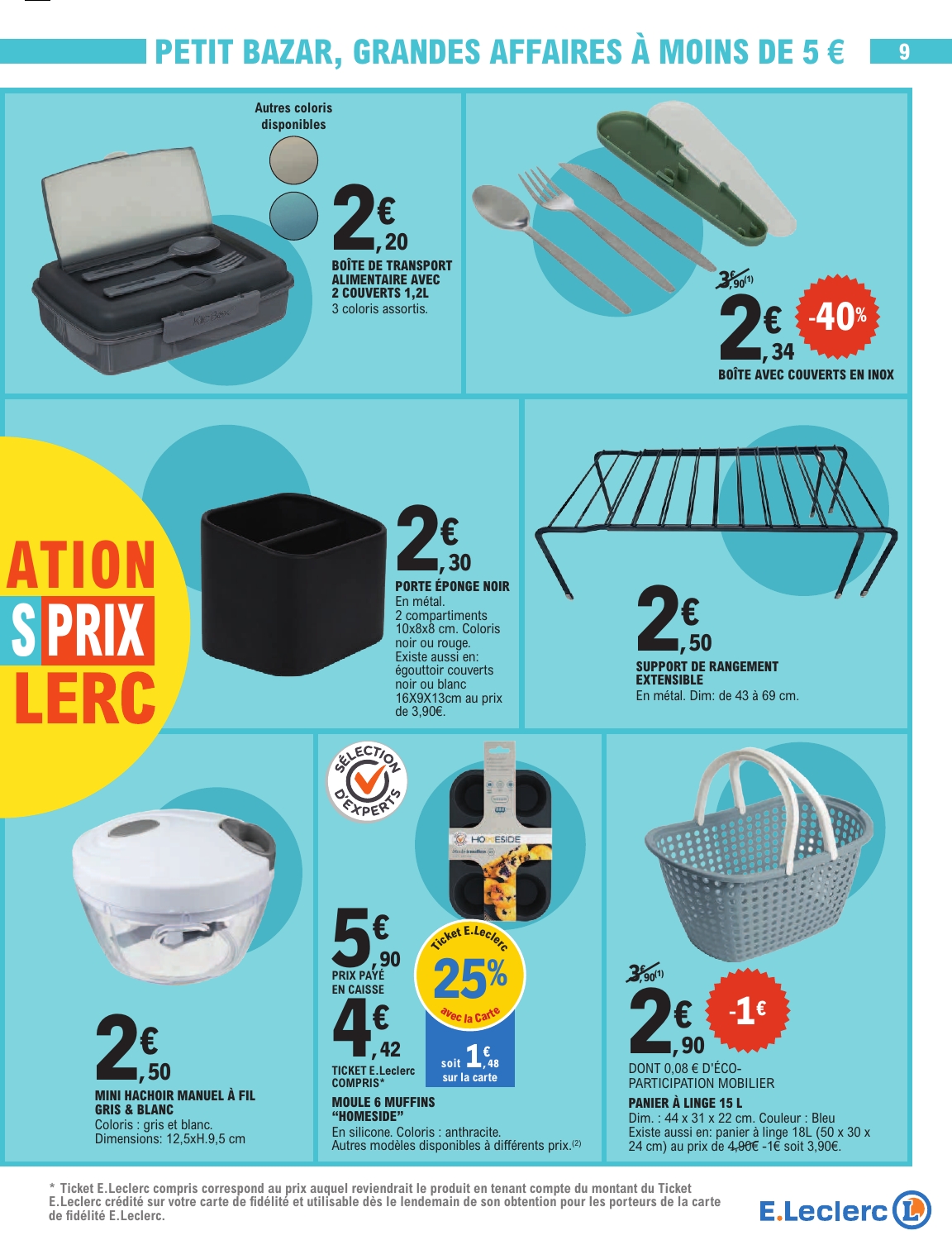 e-leclerc - Catalogue E.Leclerc valable du 09/09 au 20/09 - page: 9